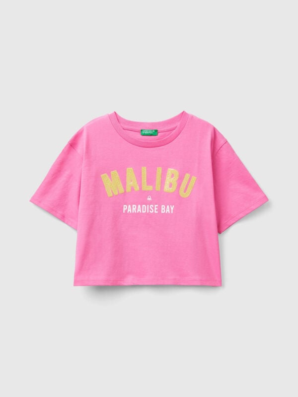 Boxy fit t-shirt with print Junior Girl