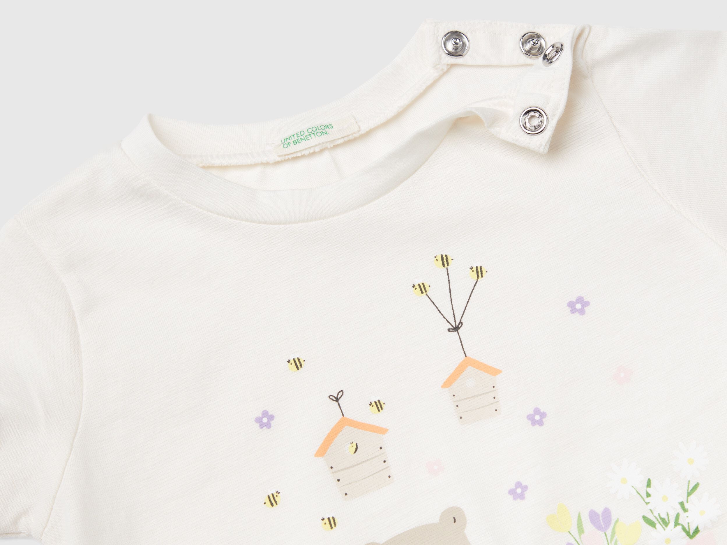 T shirt in organic cotton with print
