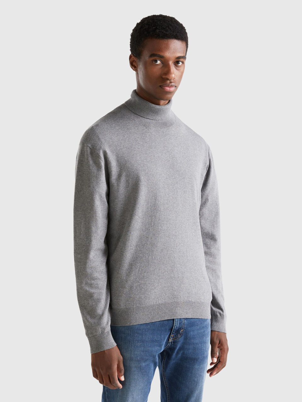 Men s High Neck Sweaters New Collection 2024 Benetton