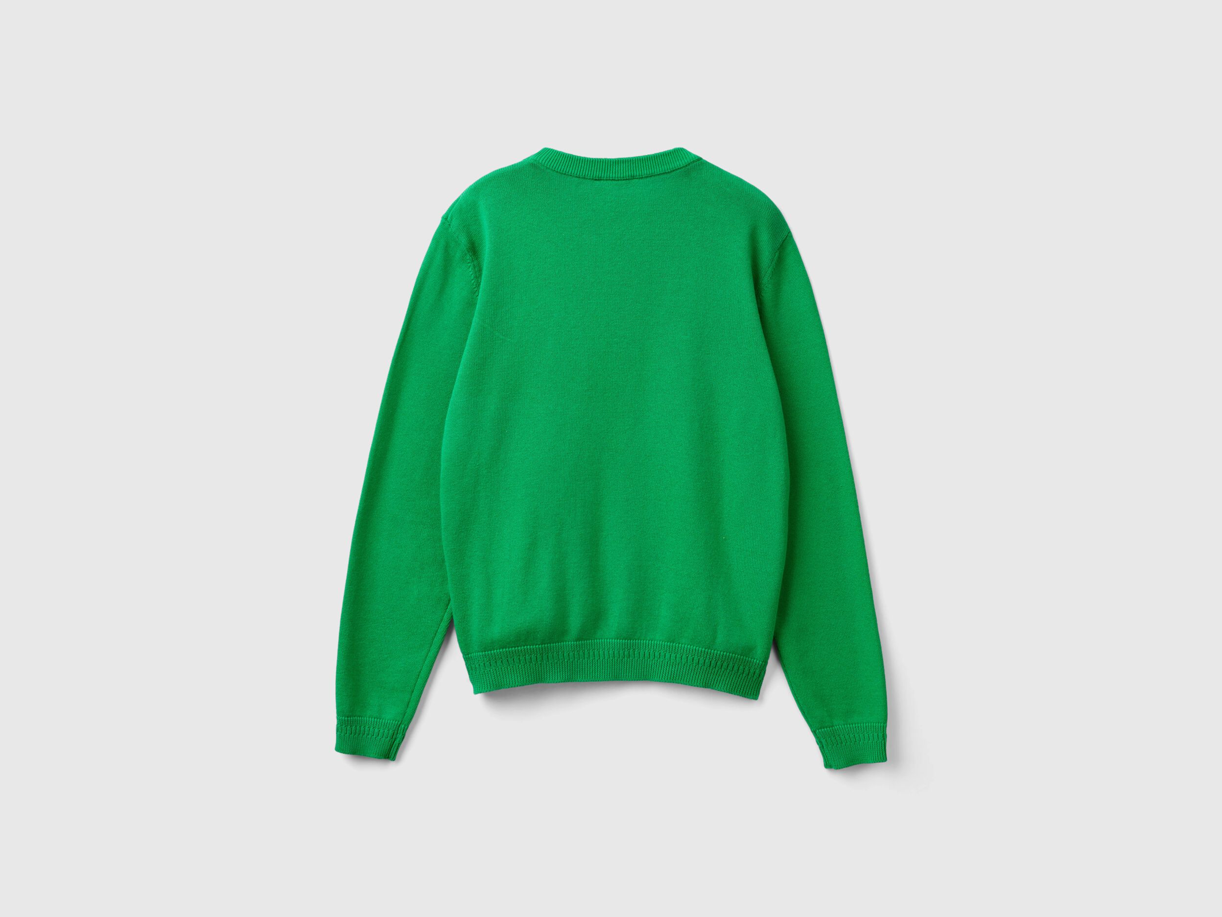 Crew neck sweater green clearance