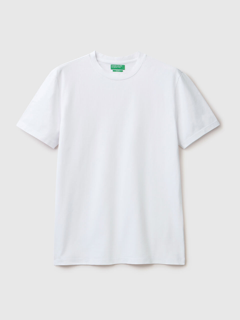 Slim fit stretch t-shirt in - Benetton White | cotton