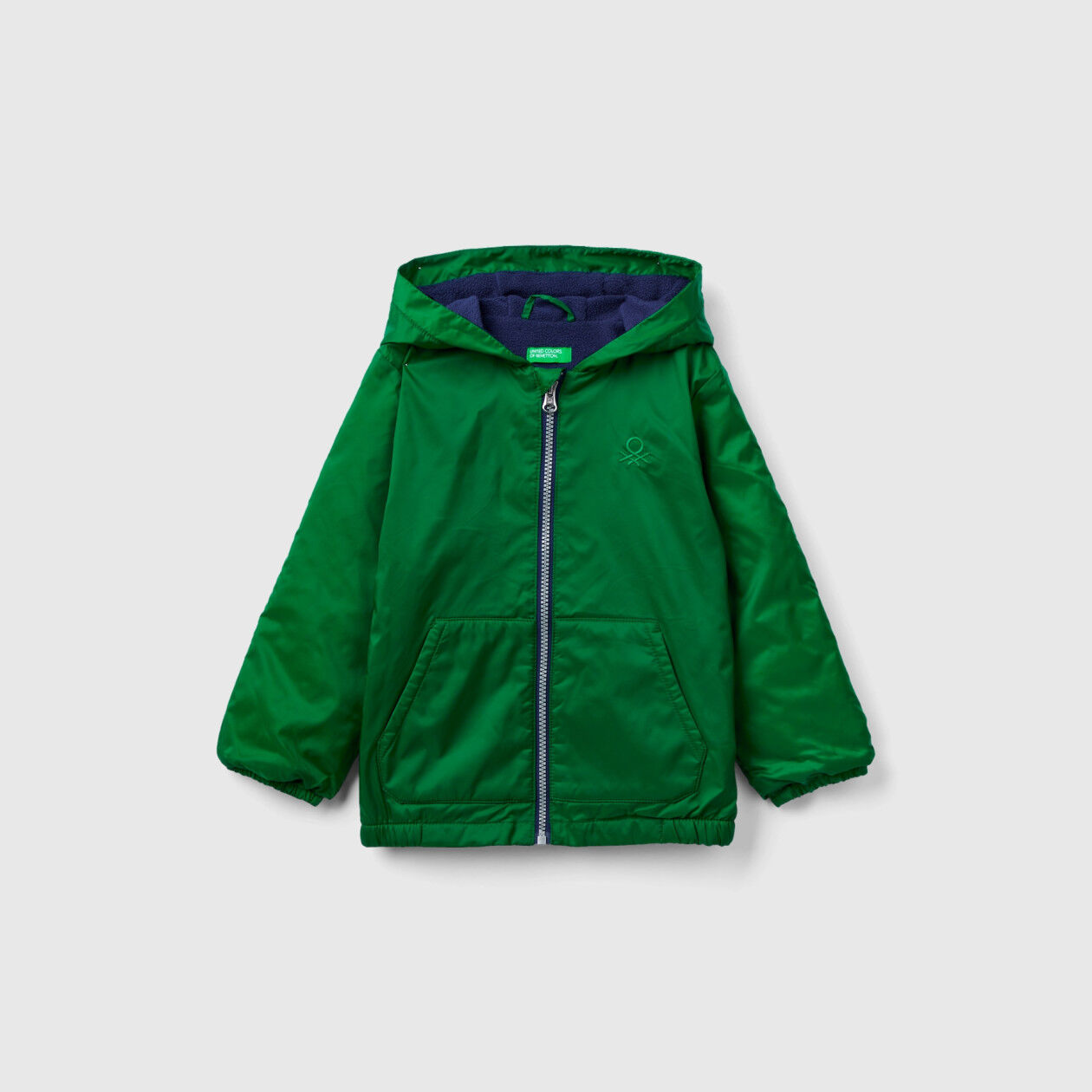 Jacket with oversized hood