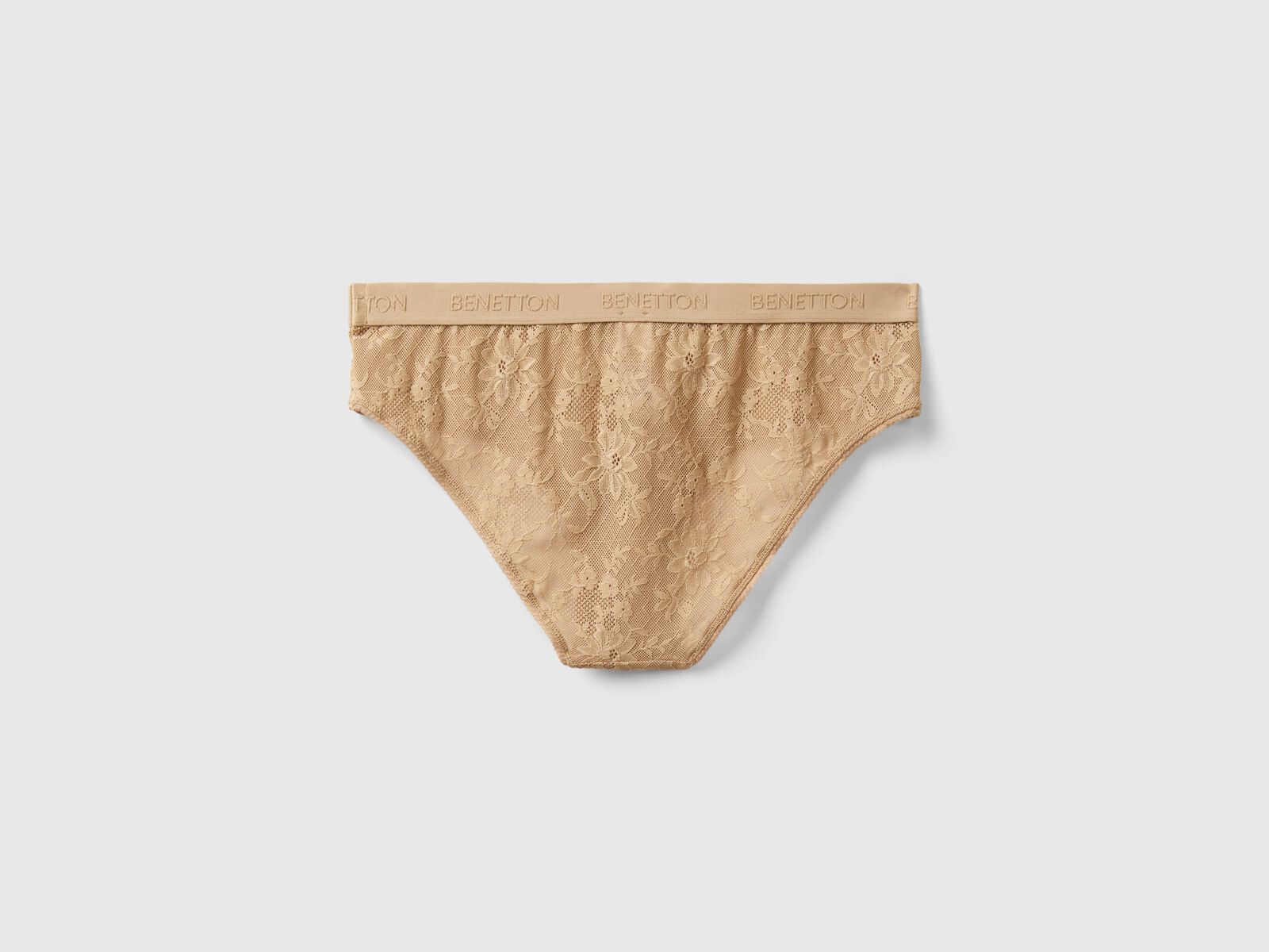 Stretch lace underwear - Camel