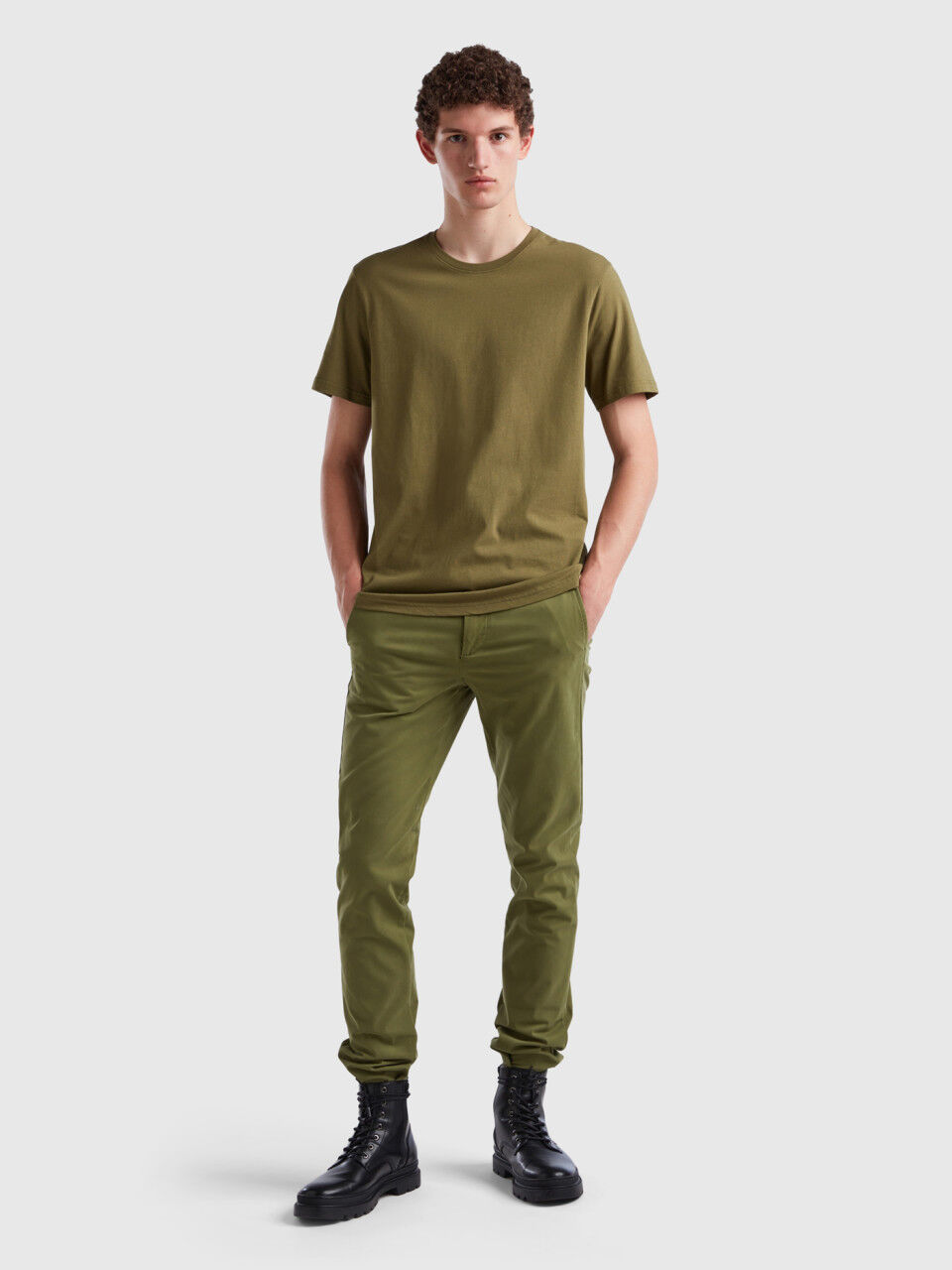 Trousers 40 Weft Military Green Man Cotton Cargo India | Ubuy