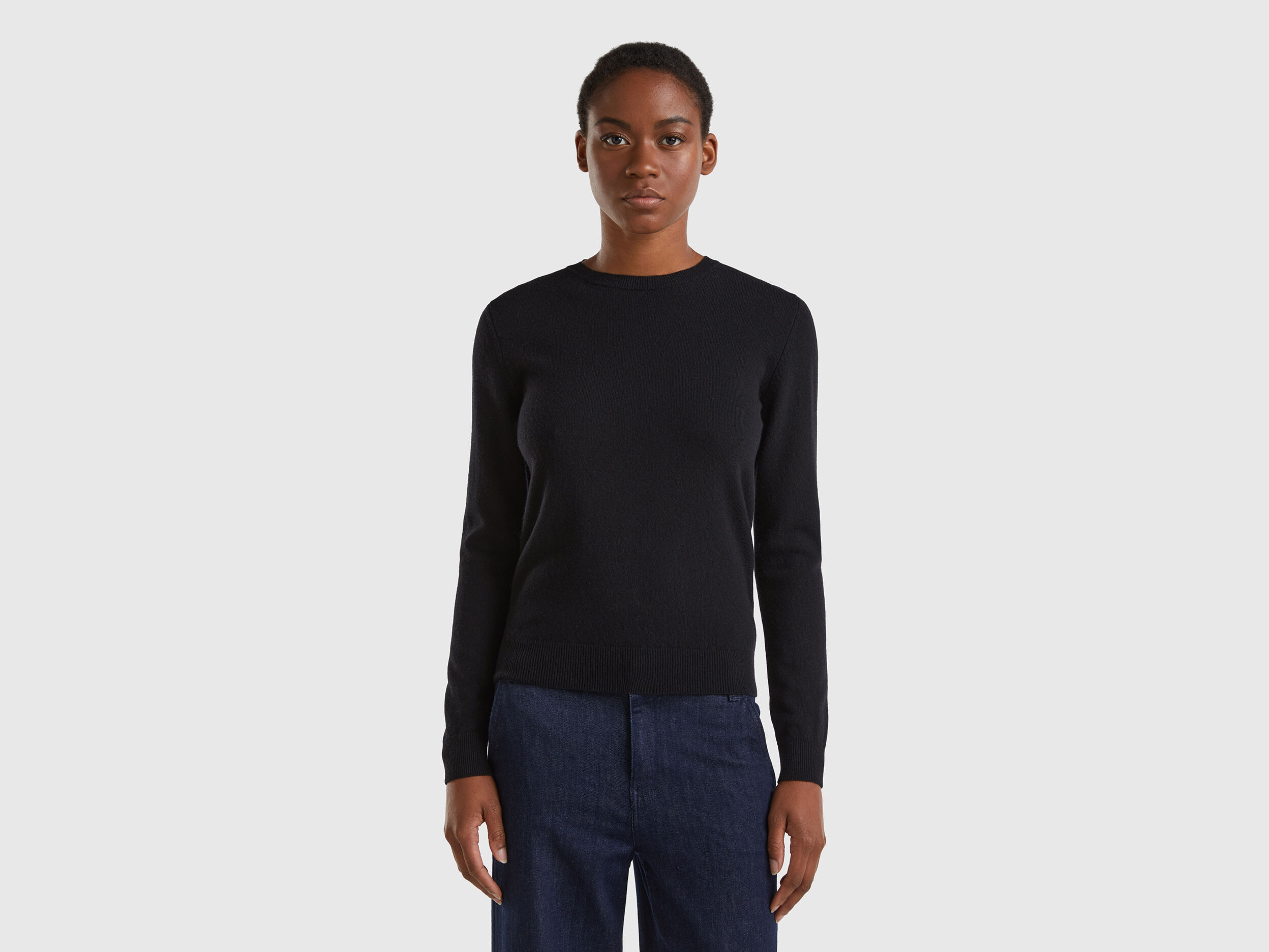 Black sweater tops sale