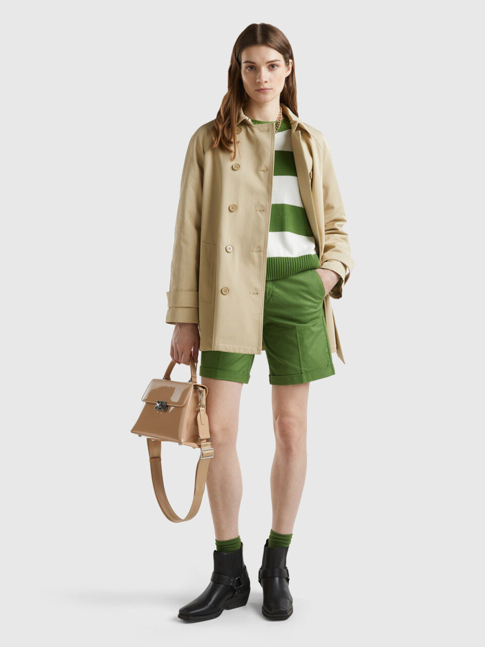 Benetton raincoat top