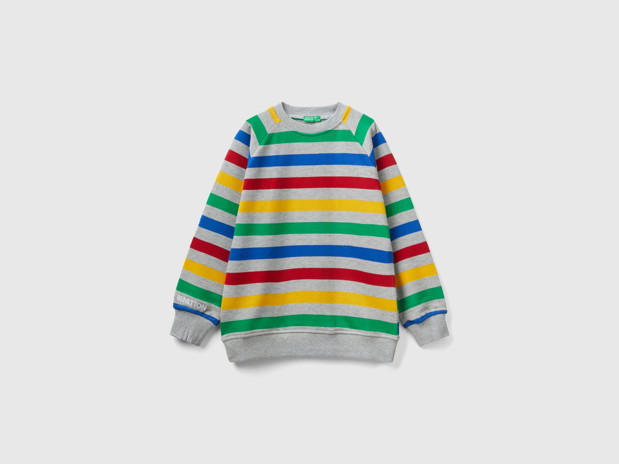 Benetton outlet striped sweatshirt