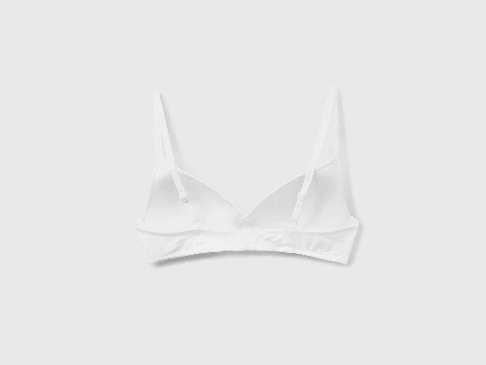 Triangle bra in organic cotton - White