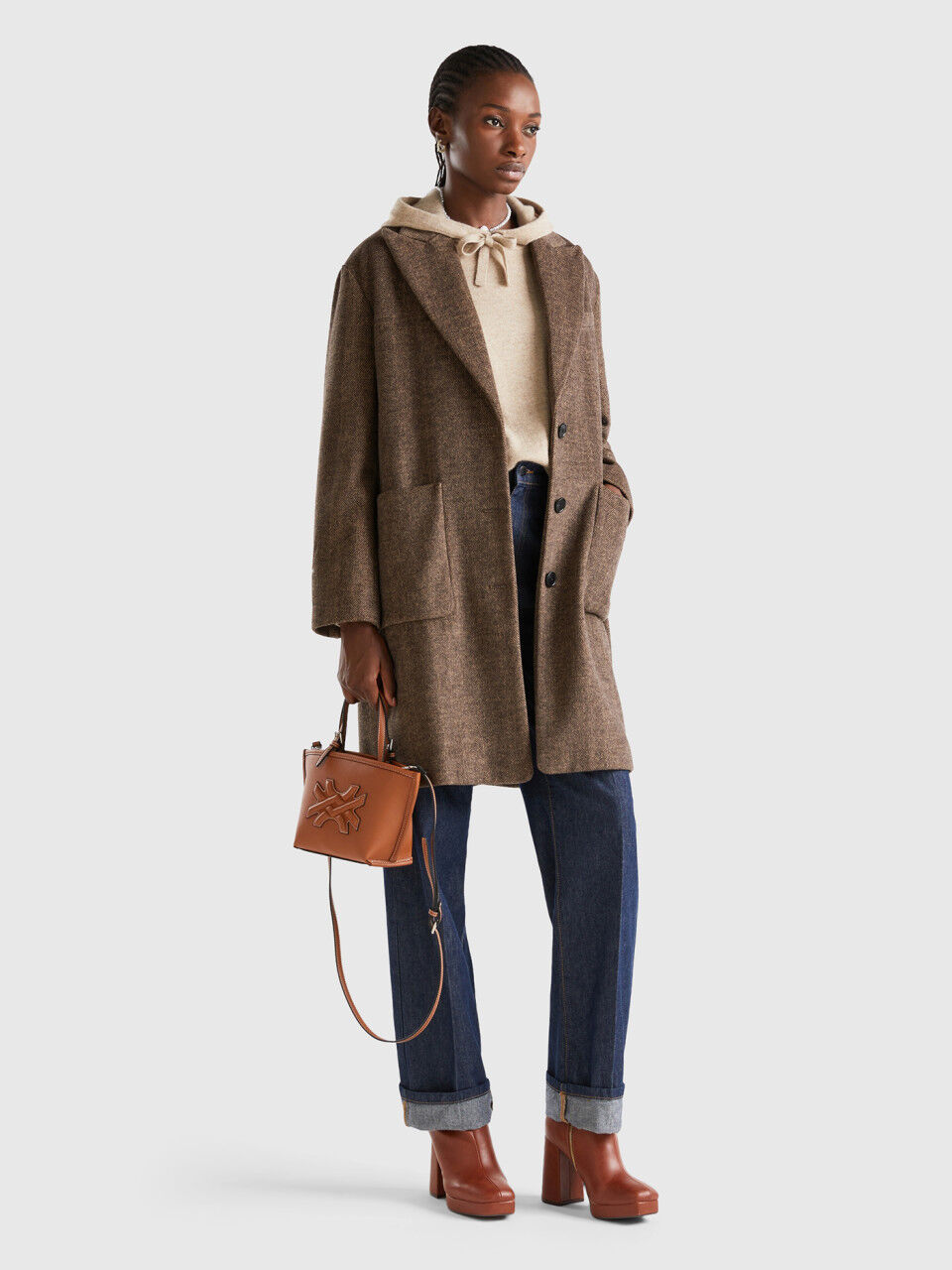 Benetton women's coats cheap