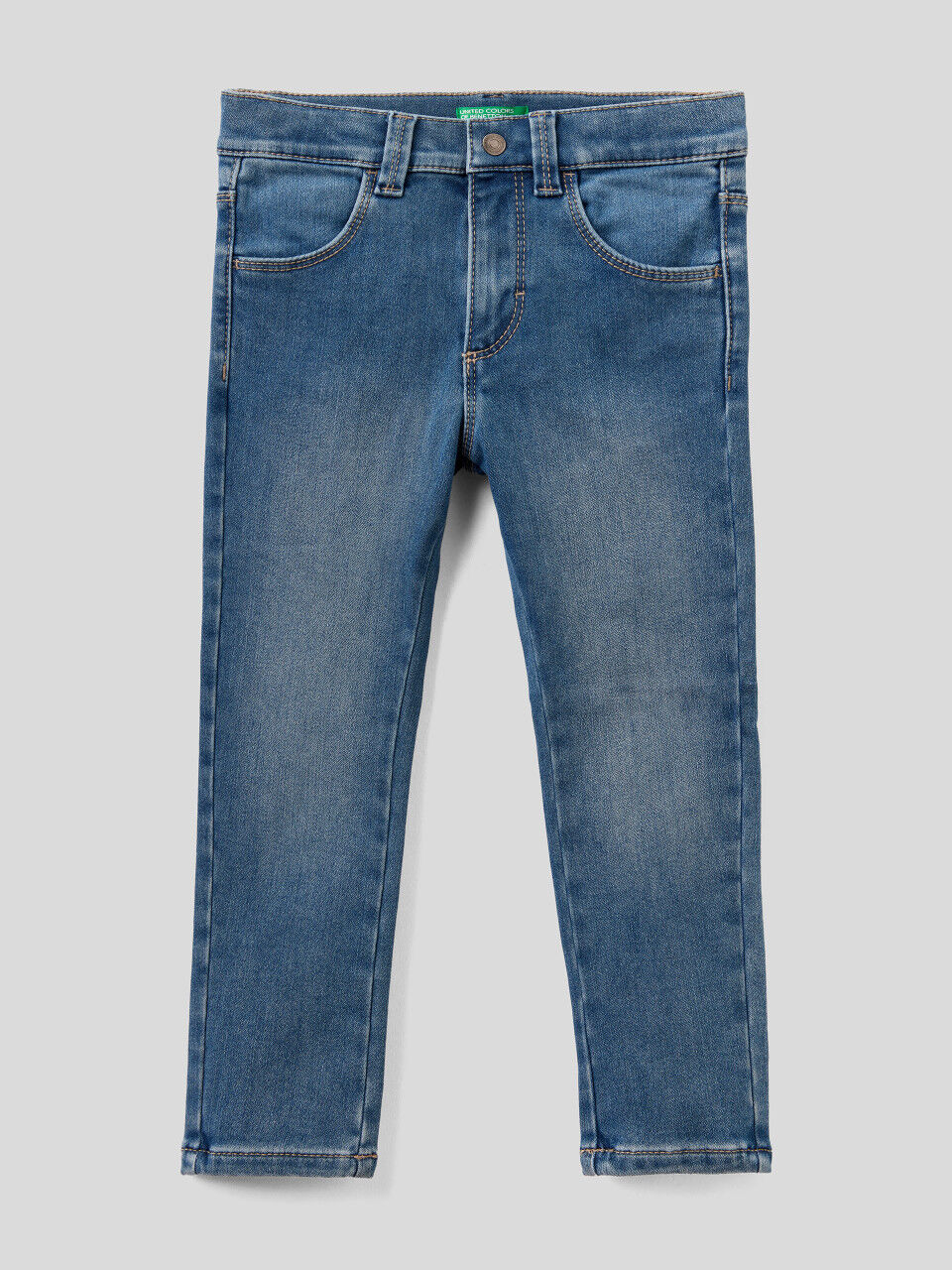 Five-pocket thermal jeans
