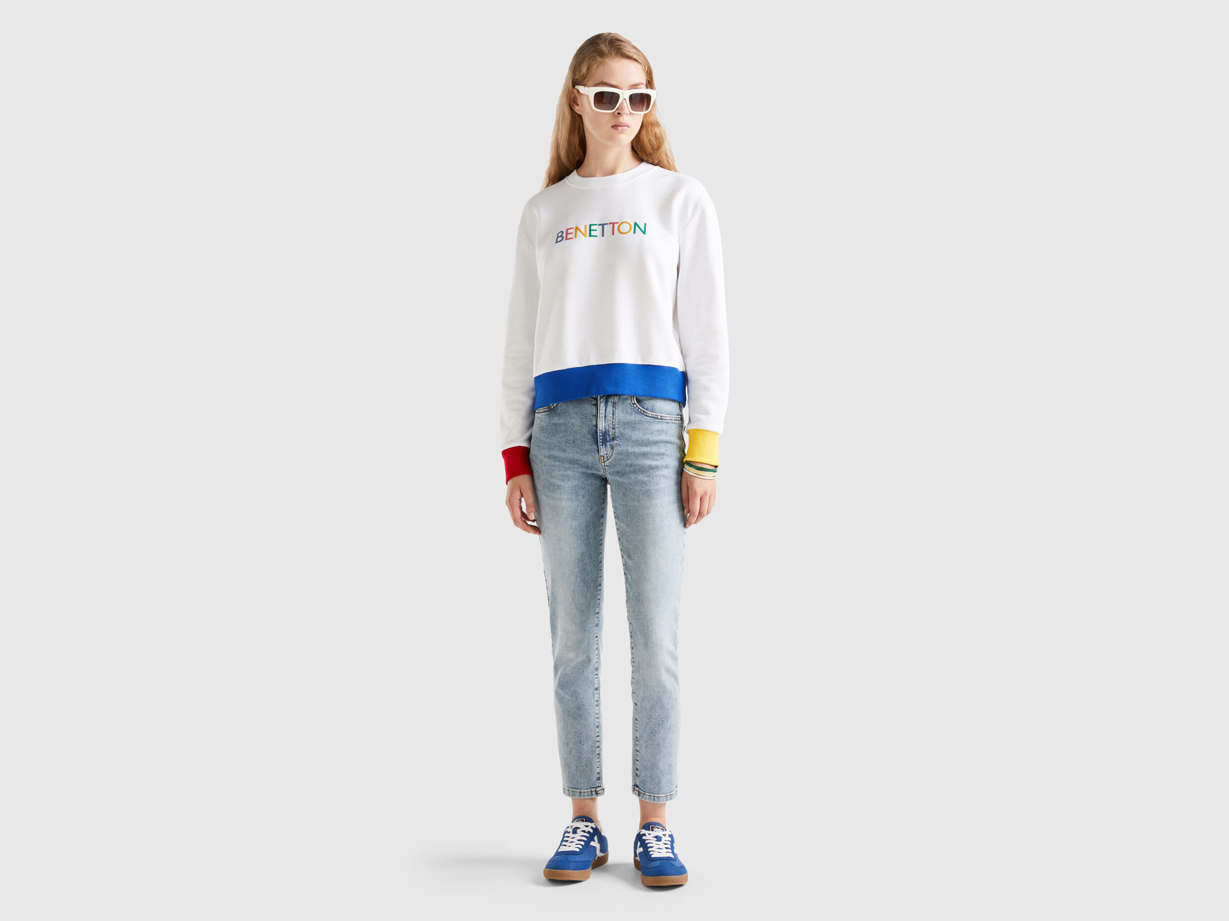 Benetton sweatshirt for ladies clearance