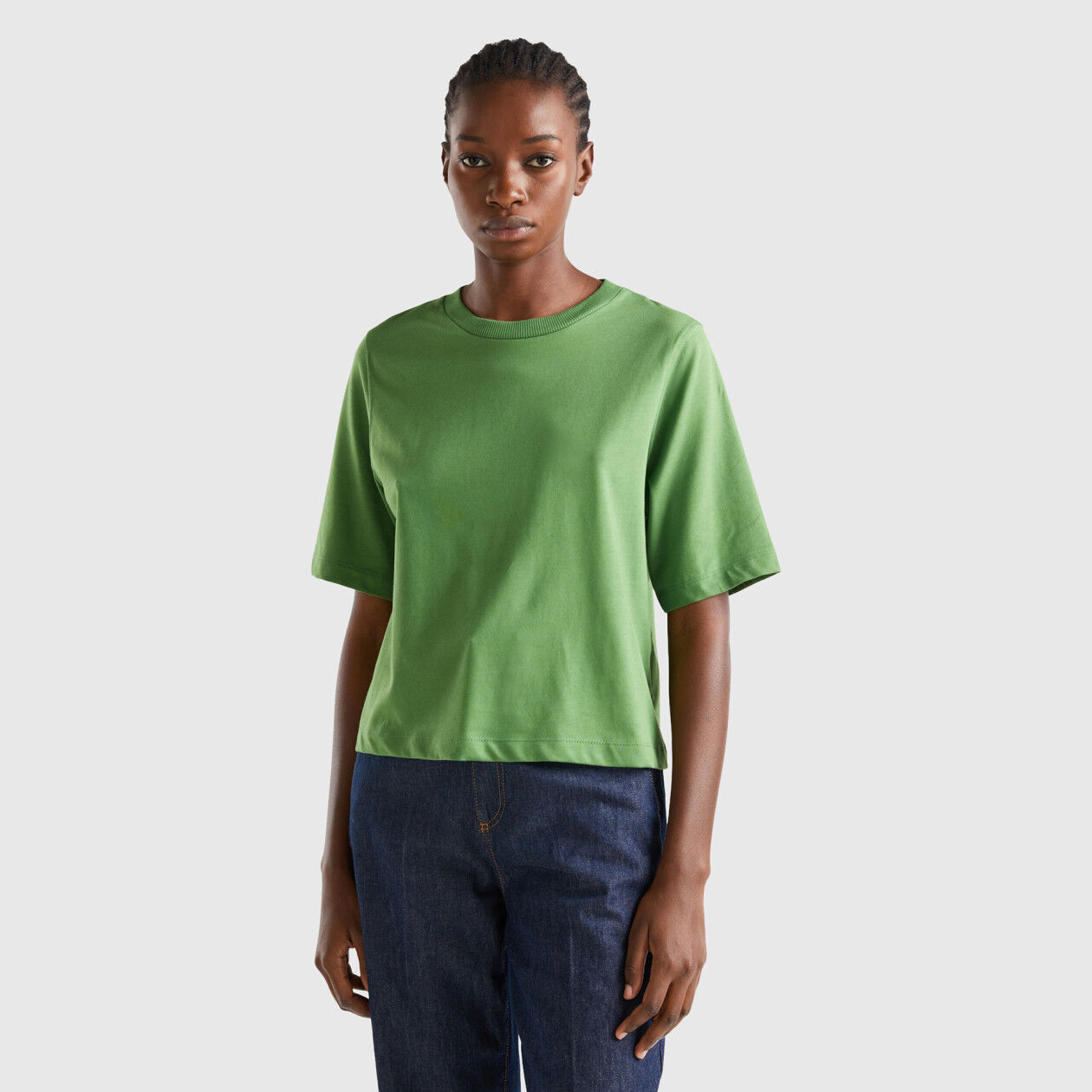 100 cotton boxy fit t shirt