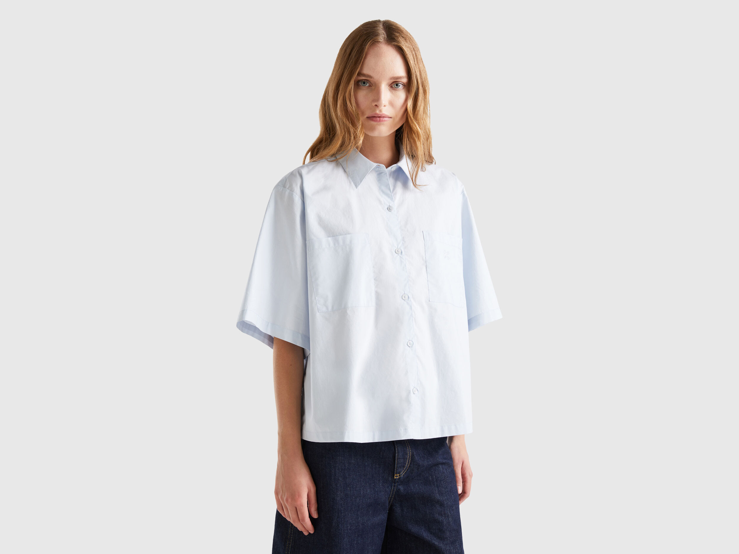 Boxy shirt womens top