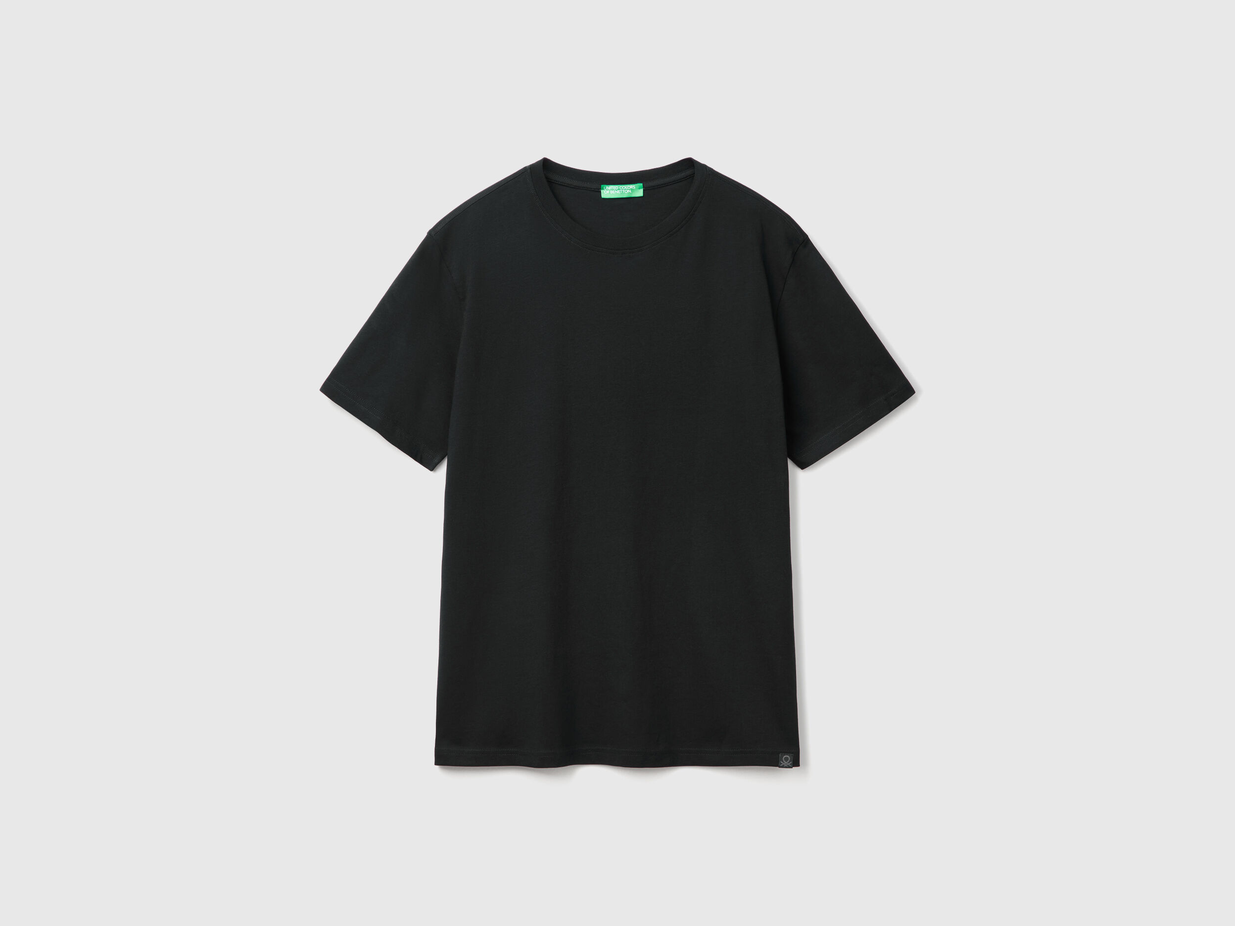 T-shirt in 100% cotton with glitter print logo - Dark Blue