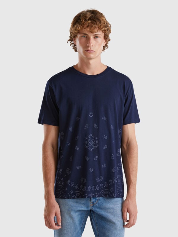 Camiseta con estampado bandana Hombre