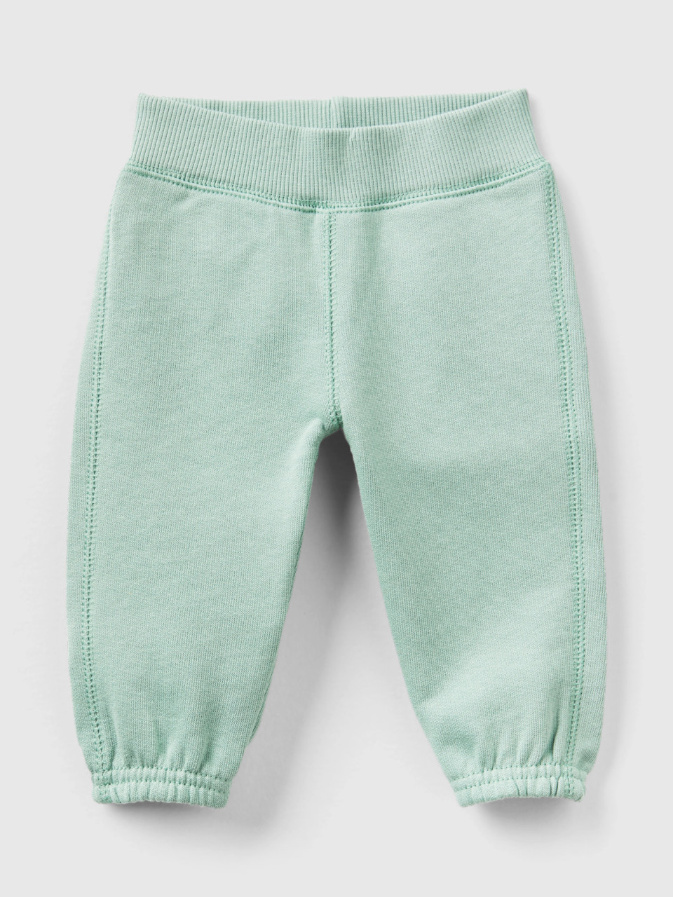Benetton, Sweatpants In Organic Cotton, Aqua, Kids