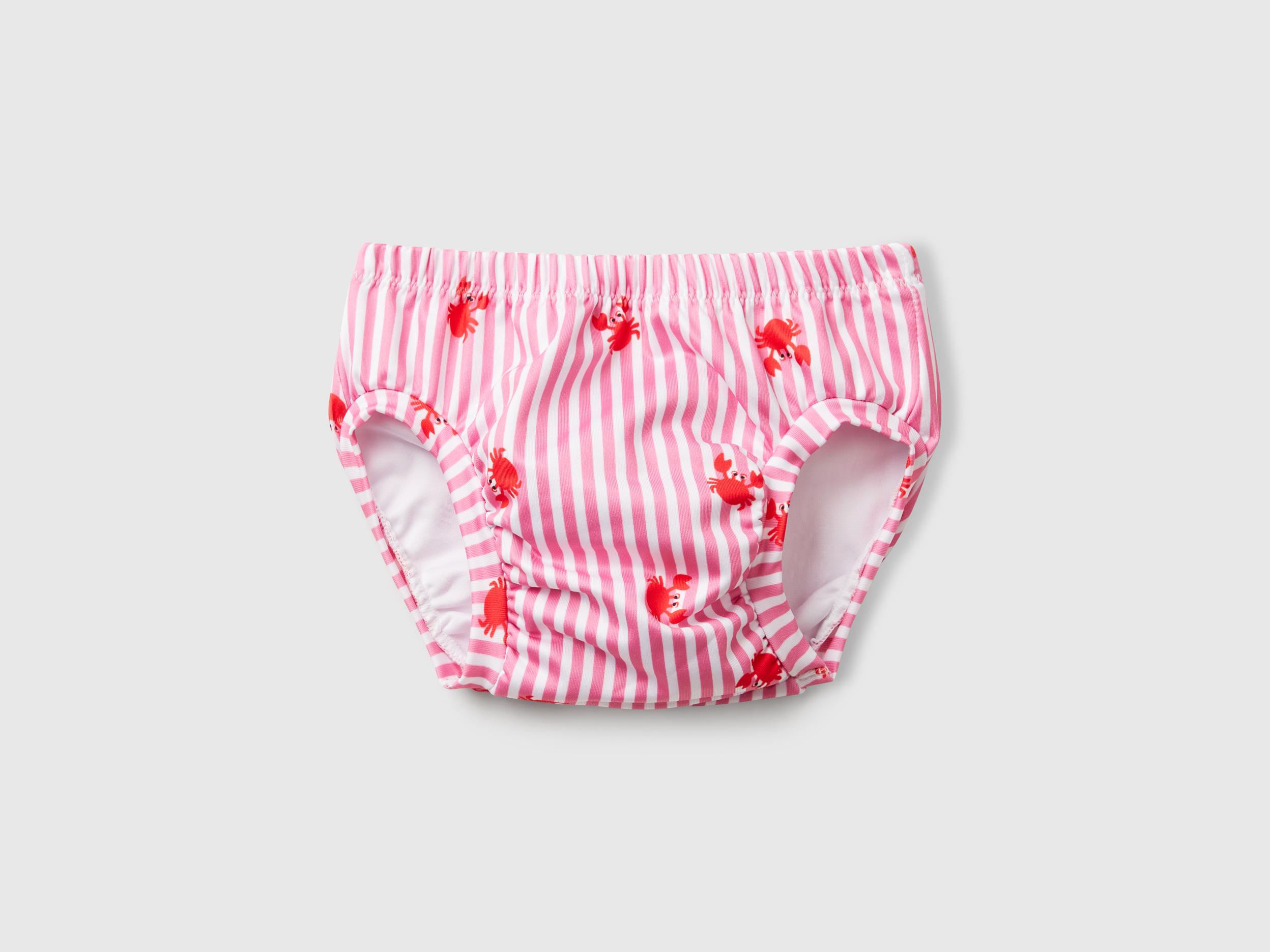 Benetton, Bas De Maillot De Bain Rayé Avec Crabes, taille 3-6, Rose, Enfants - United Colors of Benetton - Modalova