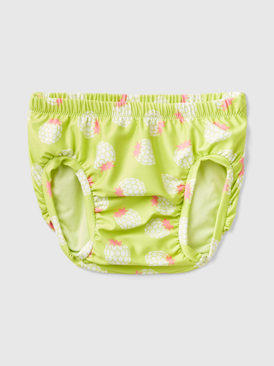 Benetton, Swimsuit Bottom With Fruit Print, Yellow, Kids