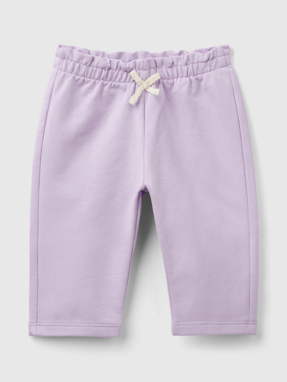 Benetton, Stretch Organic Cotton Sweatpants, Lilac, Kids