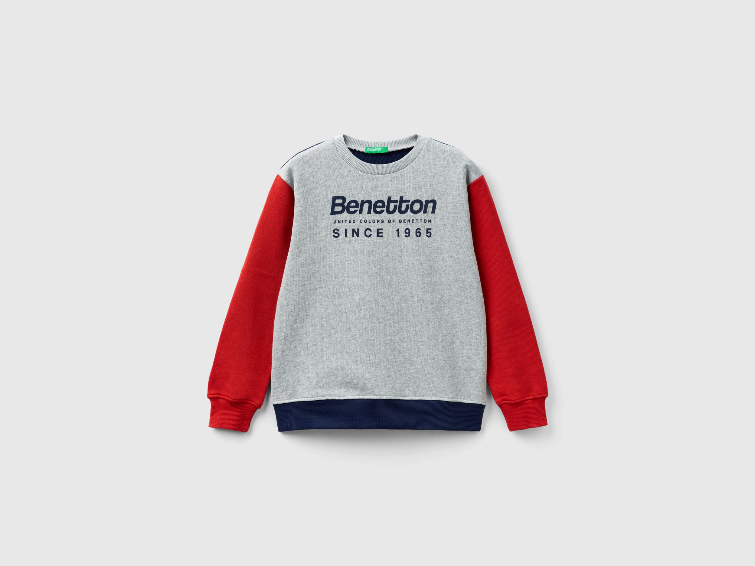Benetton, Sweatshirt With Logo Print, size 3XL, Multi-color, Kids
