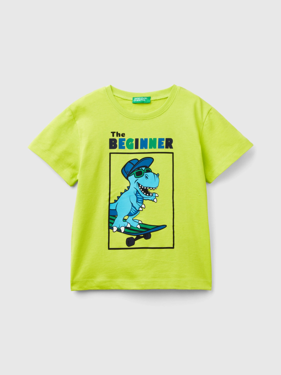 Benetton, T-shirt Mit Details In Fluo, , male