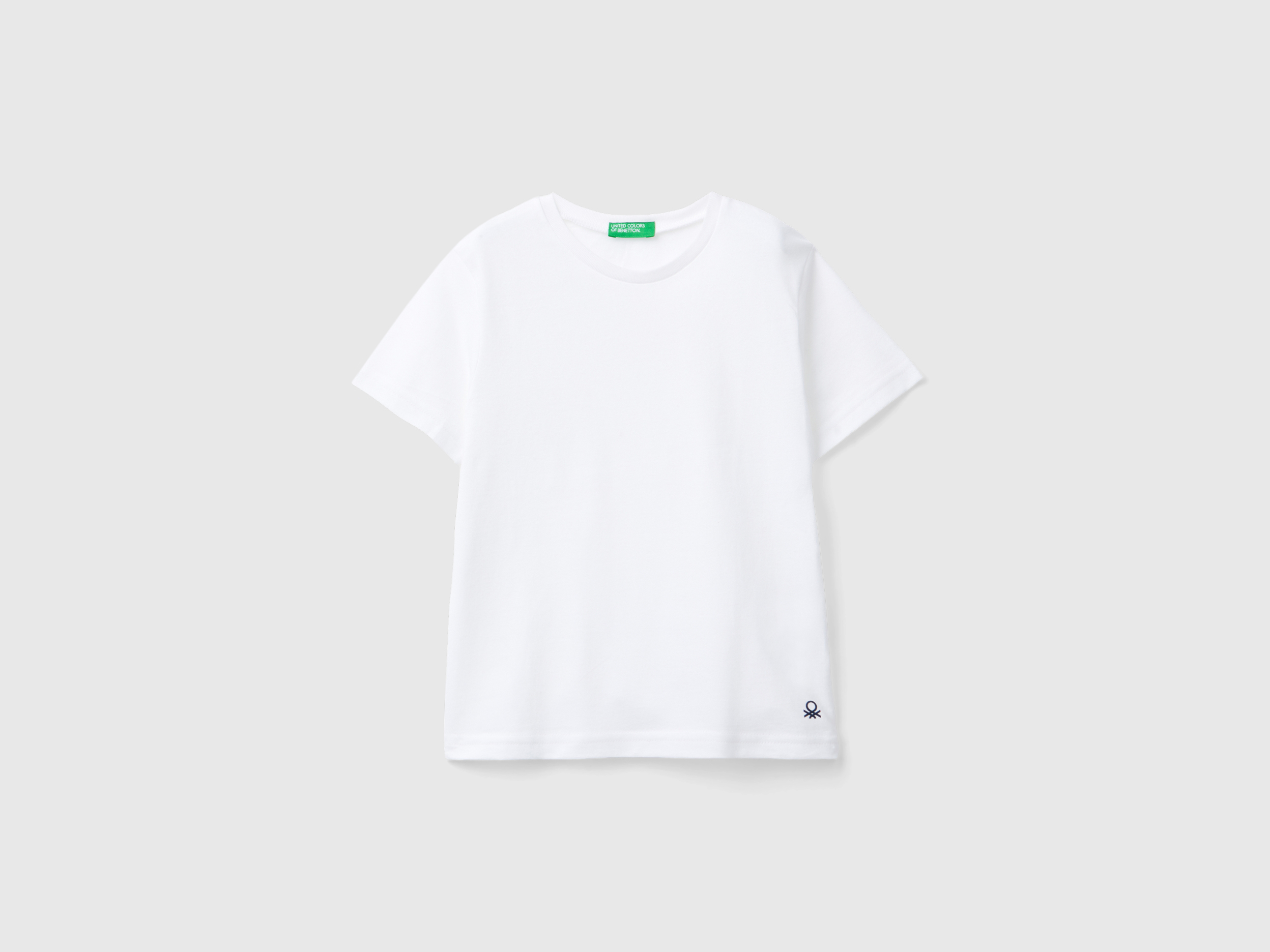 United Colors of Benetton Benetton, Μπλούζα Από Οργανικό Βαμβακερό, size 2-3, Λευκο, Παιδικά