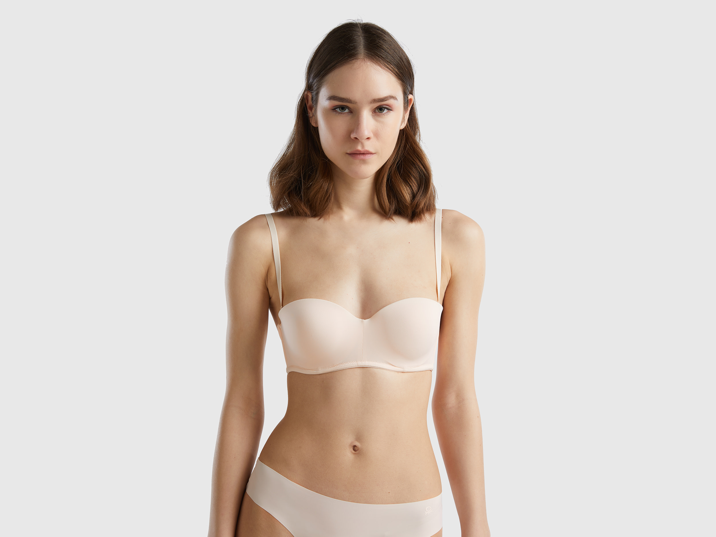 Benetton, Regiseno Push Up A Fascia, Rosa Tenue, Donna