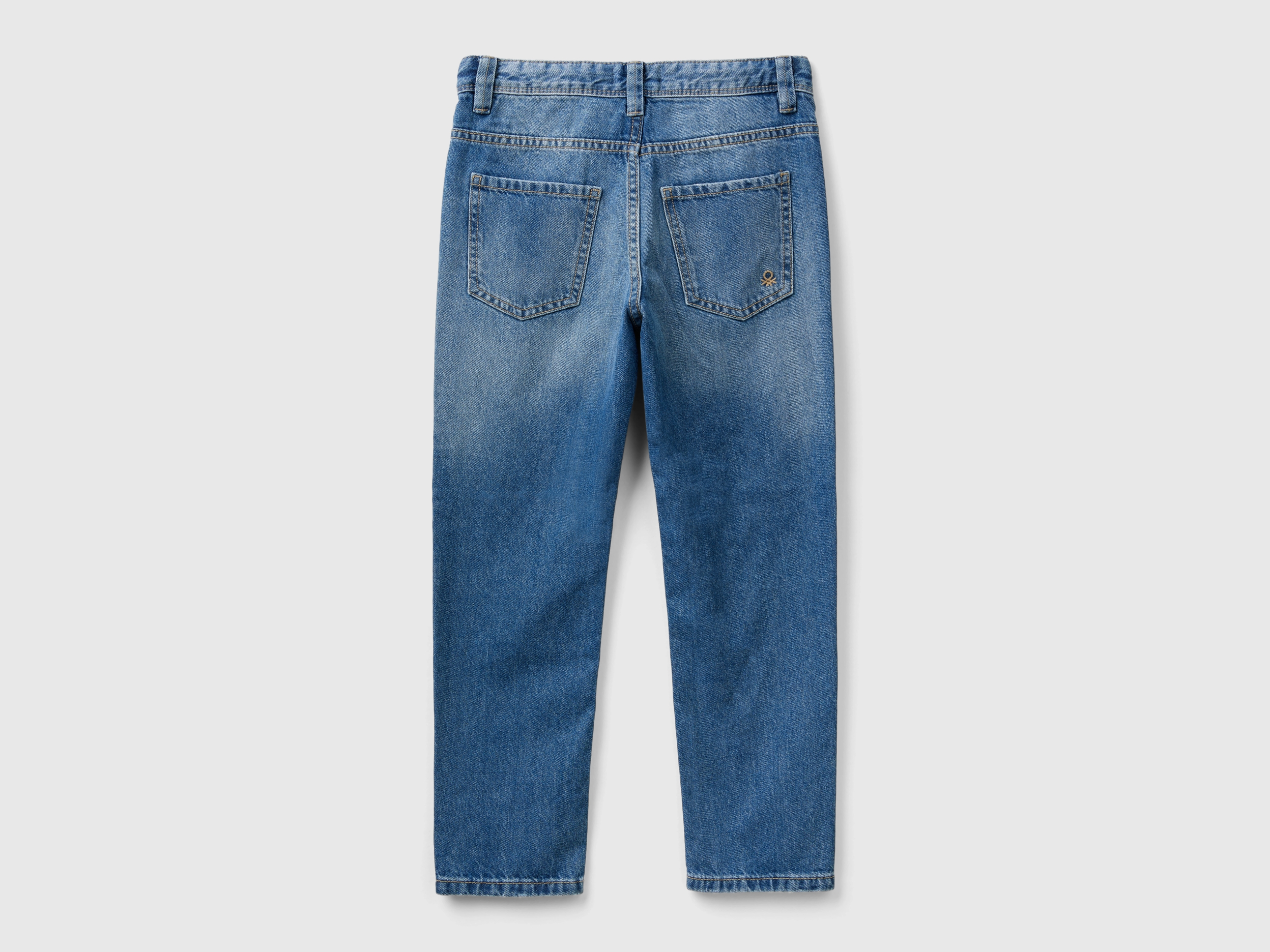 Benetton, Τζιν Straight Leg, size L, Γαλαζιο, Παιδικά φωτογραφία