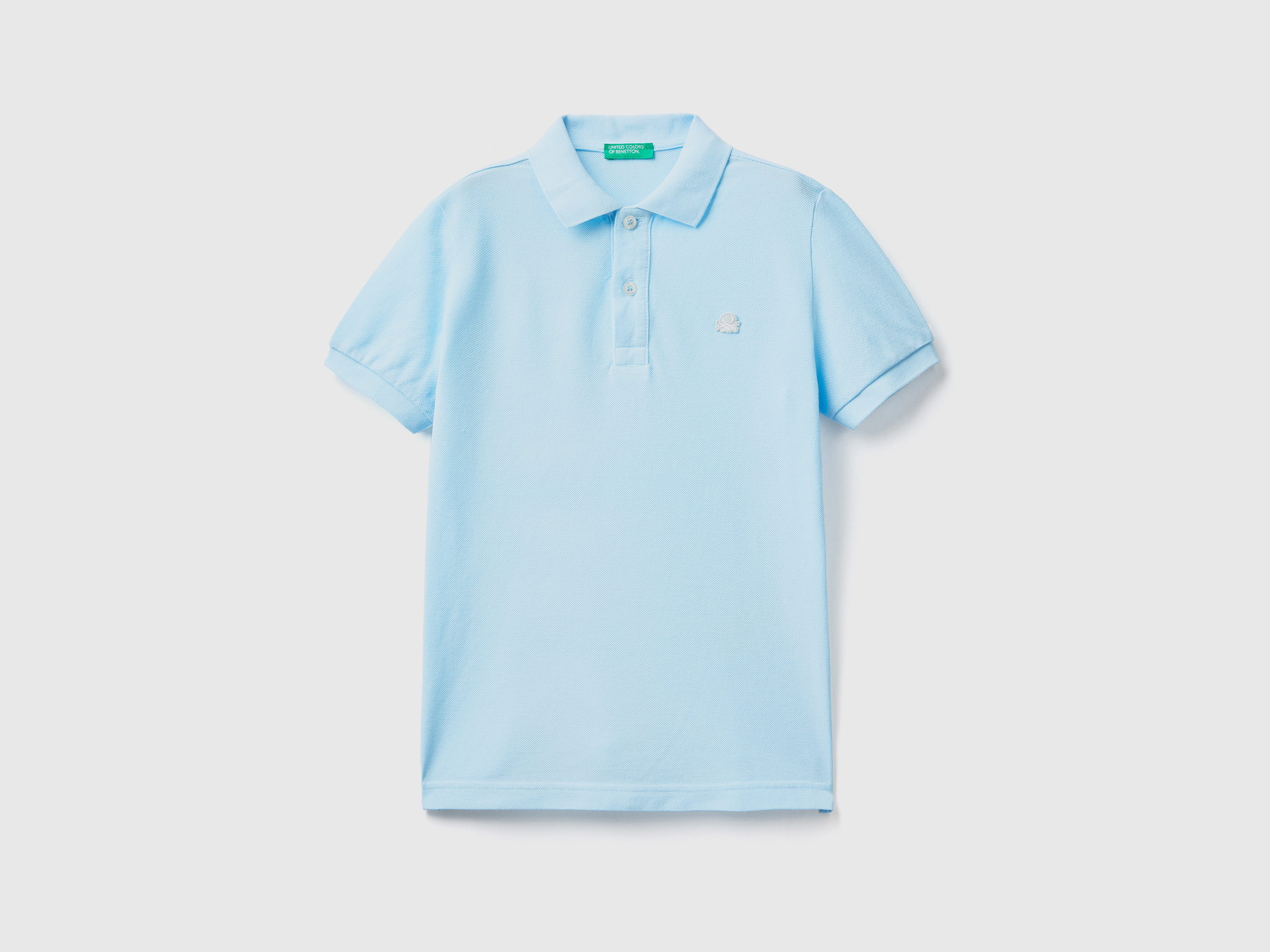 Image of Benetton, Neon Polo In Organic Cotton, size S, , Kids