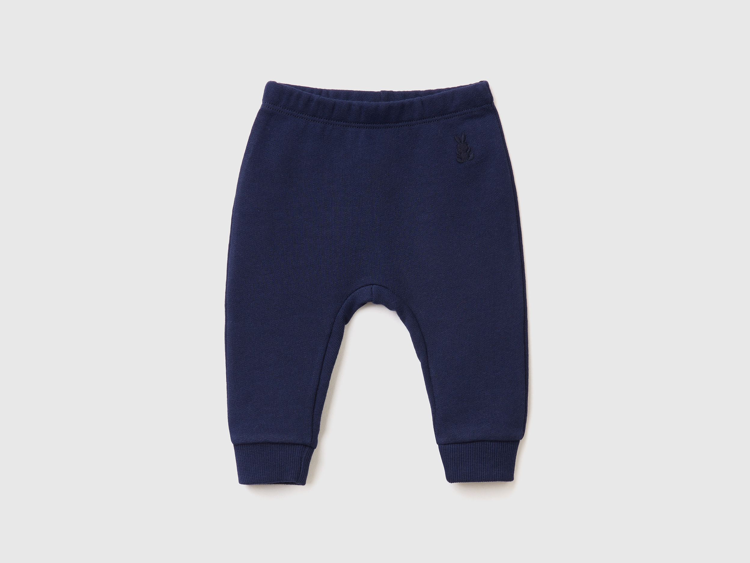 Image of Benetton, Sweatpants In Organic Cotton, size 62, Dark Blue, Kids