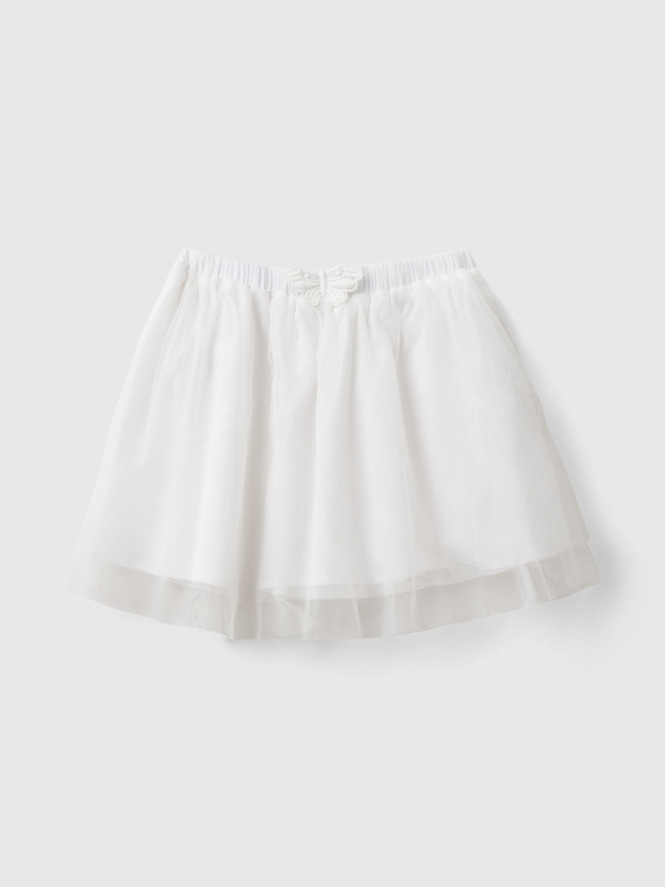 Benetton, Tulle Skirt, White, Kids