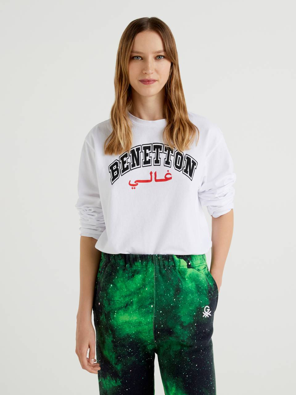 Benetton Long sleeve t-shirt with print by Ghali. 1