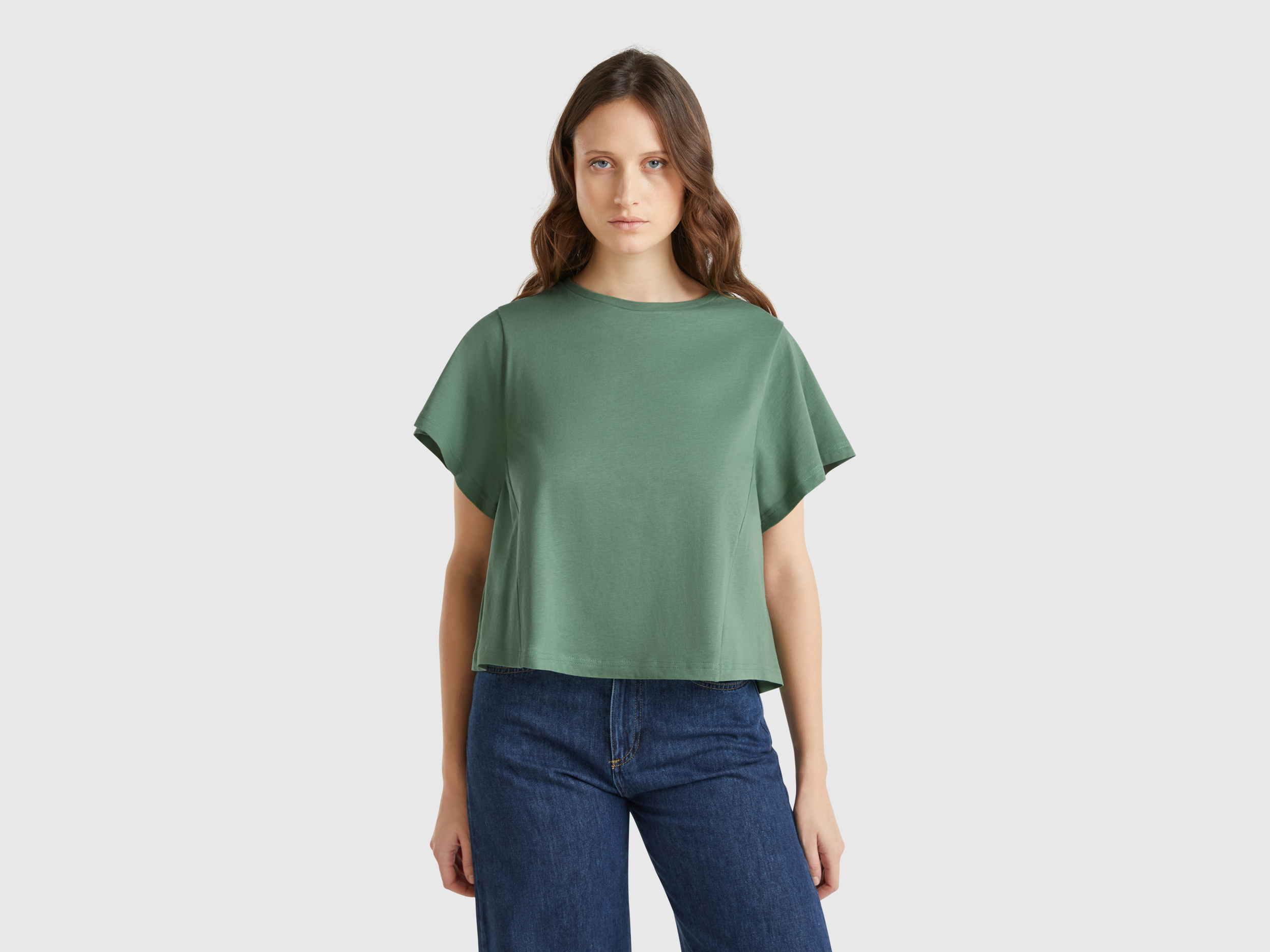  Benetton, Μπλούζα Comfort Fit, size M, Πρασινο, Γυναικεία 2025