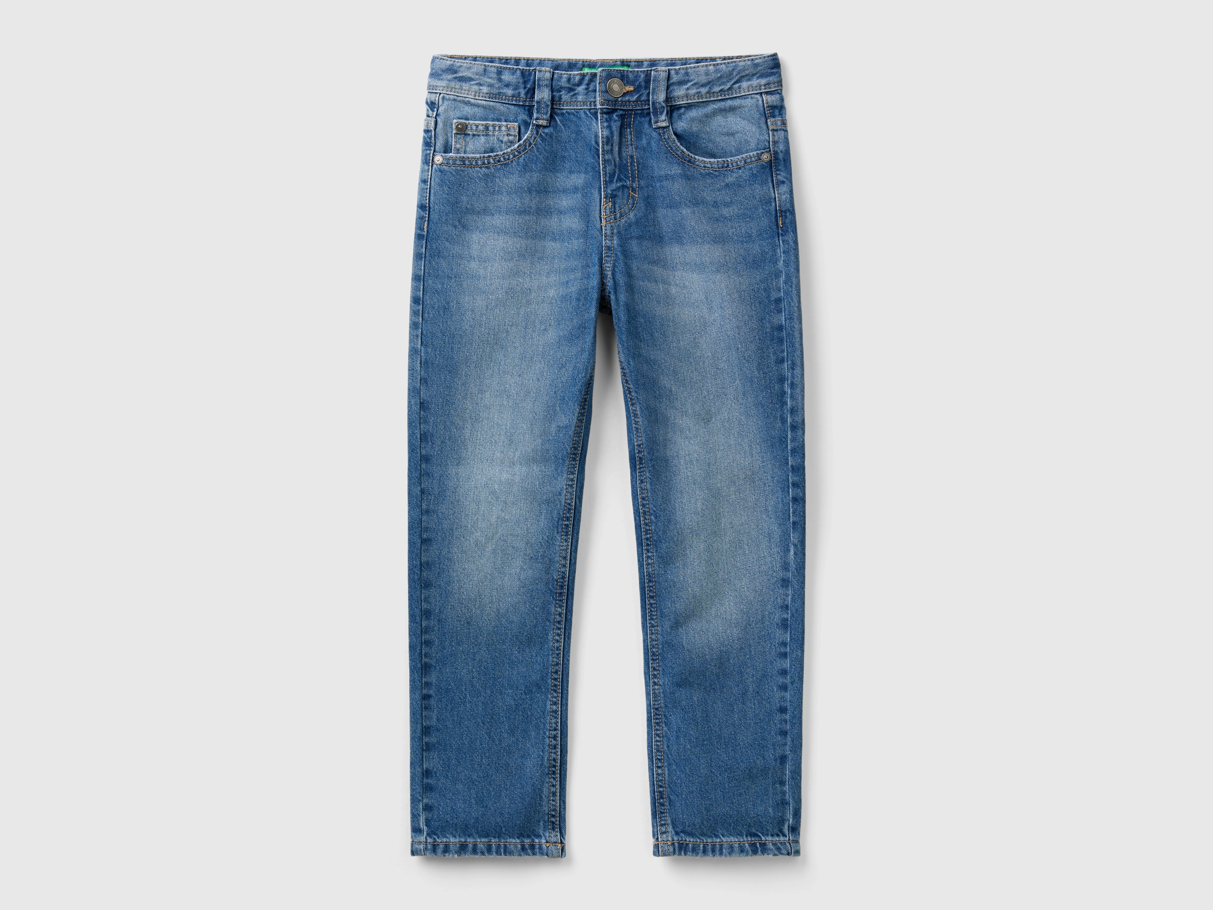 United Colors of Benetton Benetton, Τζιν Straight Leg, size L, Γαλαζιο, Παιδικά
