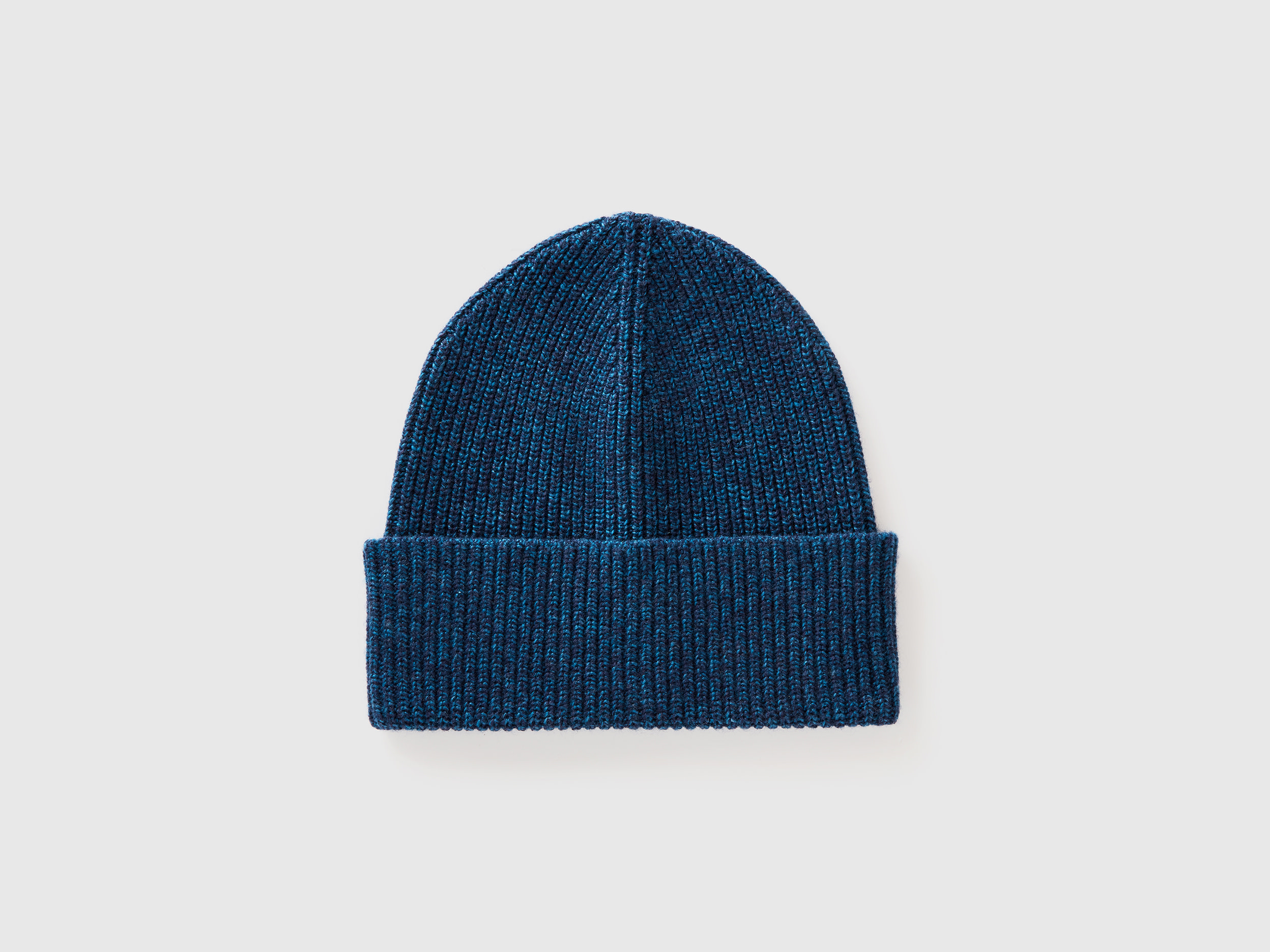 Benetton, Cappello In Misto Lana E Cashmere, Verde Ottanio, Uomo