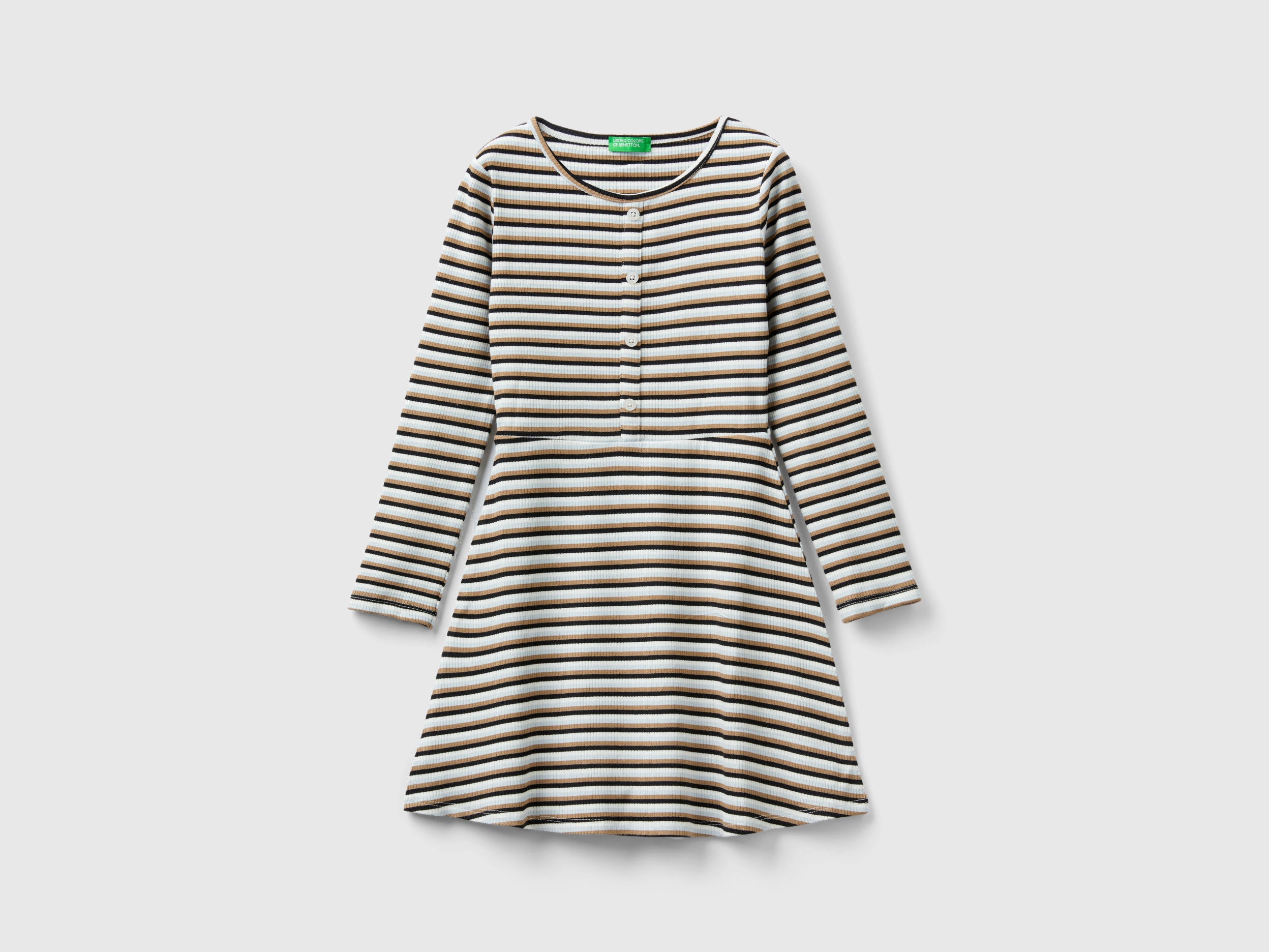 Benetton, Striped Shirt Dress, size 3XL, Multi-color, Kids