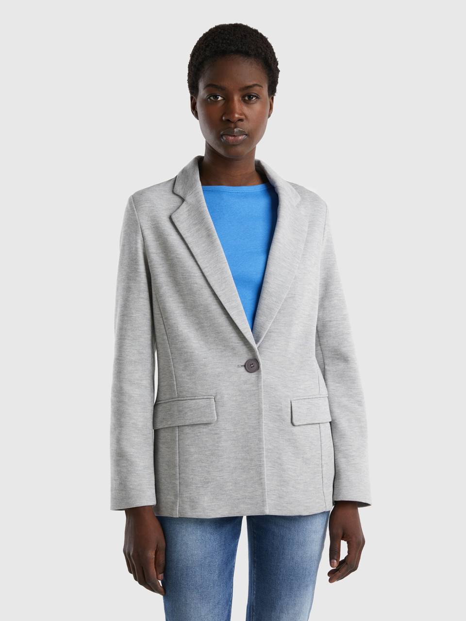 Benetton fitted blazer with pockets. 1