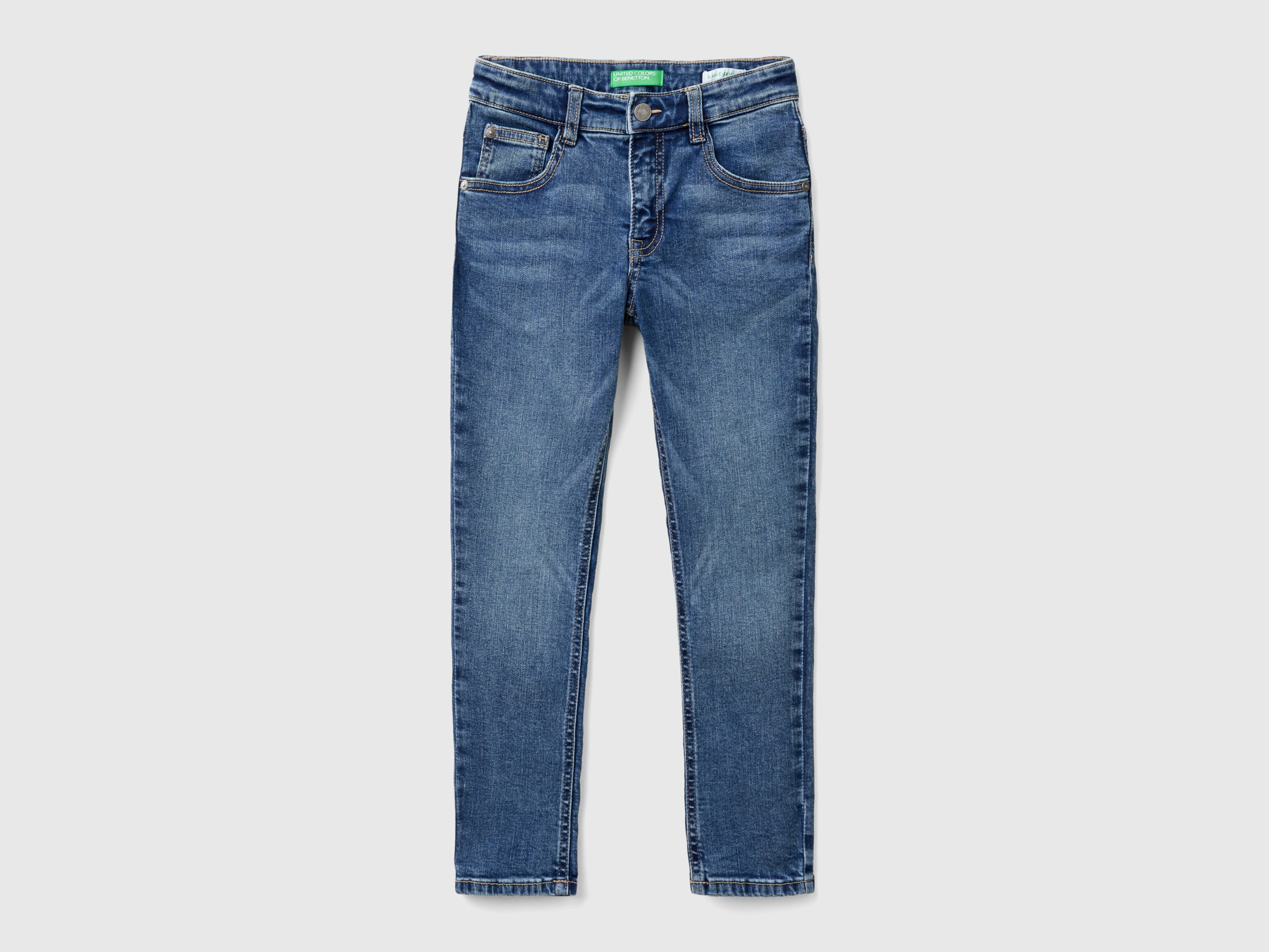 Benetton, Jeans Skinny Fit, Blu, Bambini