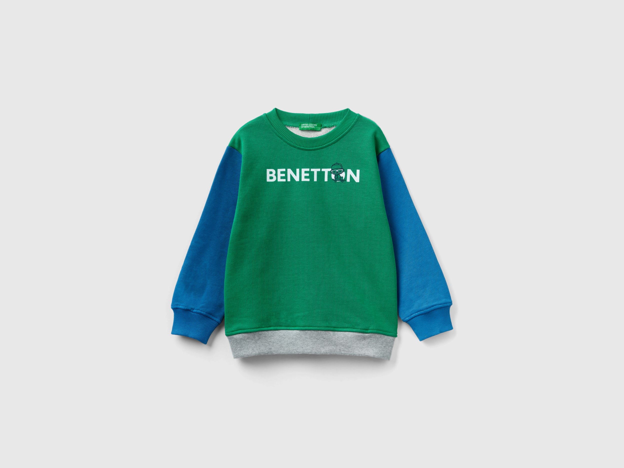Image of Benetton, Sweatshirt In 100% Organic Cotton, size 82, Multi-color, Kids