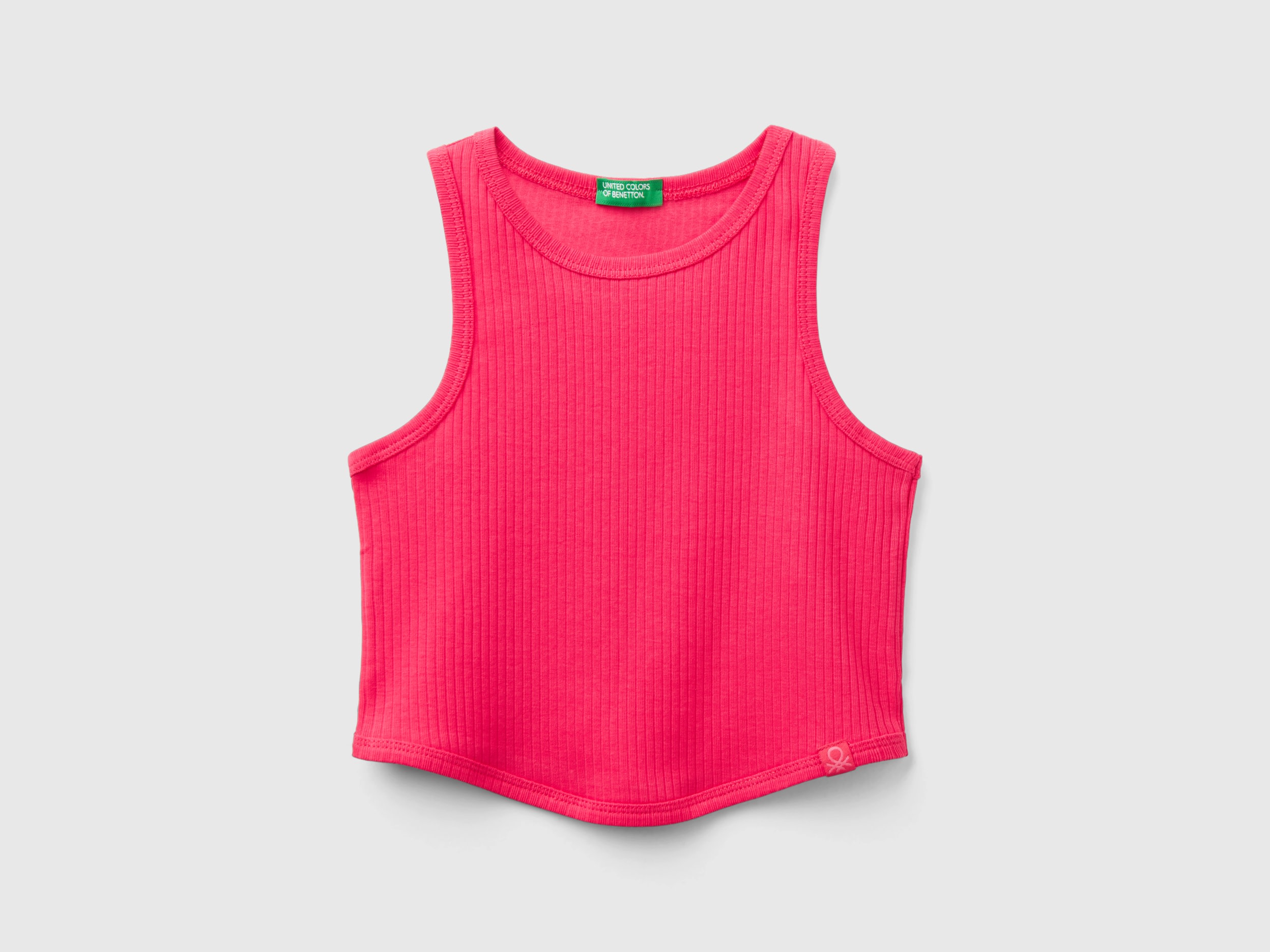 Benetton, Canotta A Costine, Fucsia, Bambini