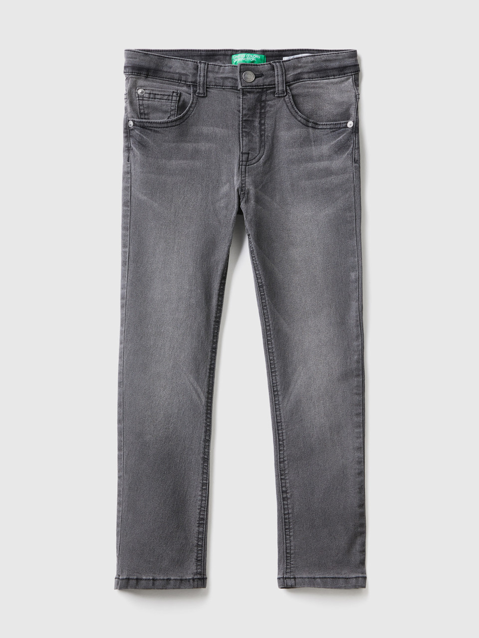 Benetton, Five-pocket-jeans Im Skinny-fit, Schwarz, male