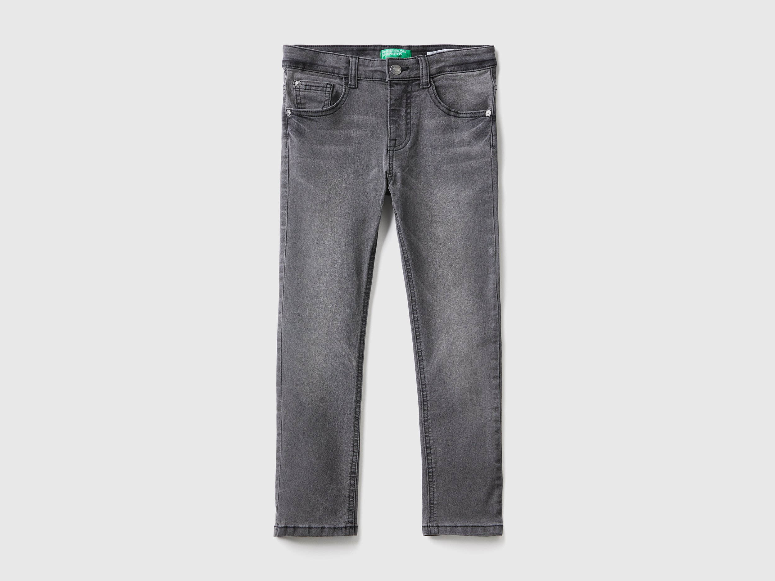 Benetton, Five-pocket Skinny Fit Jeans, size L, Black, Kids
