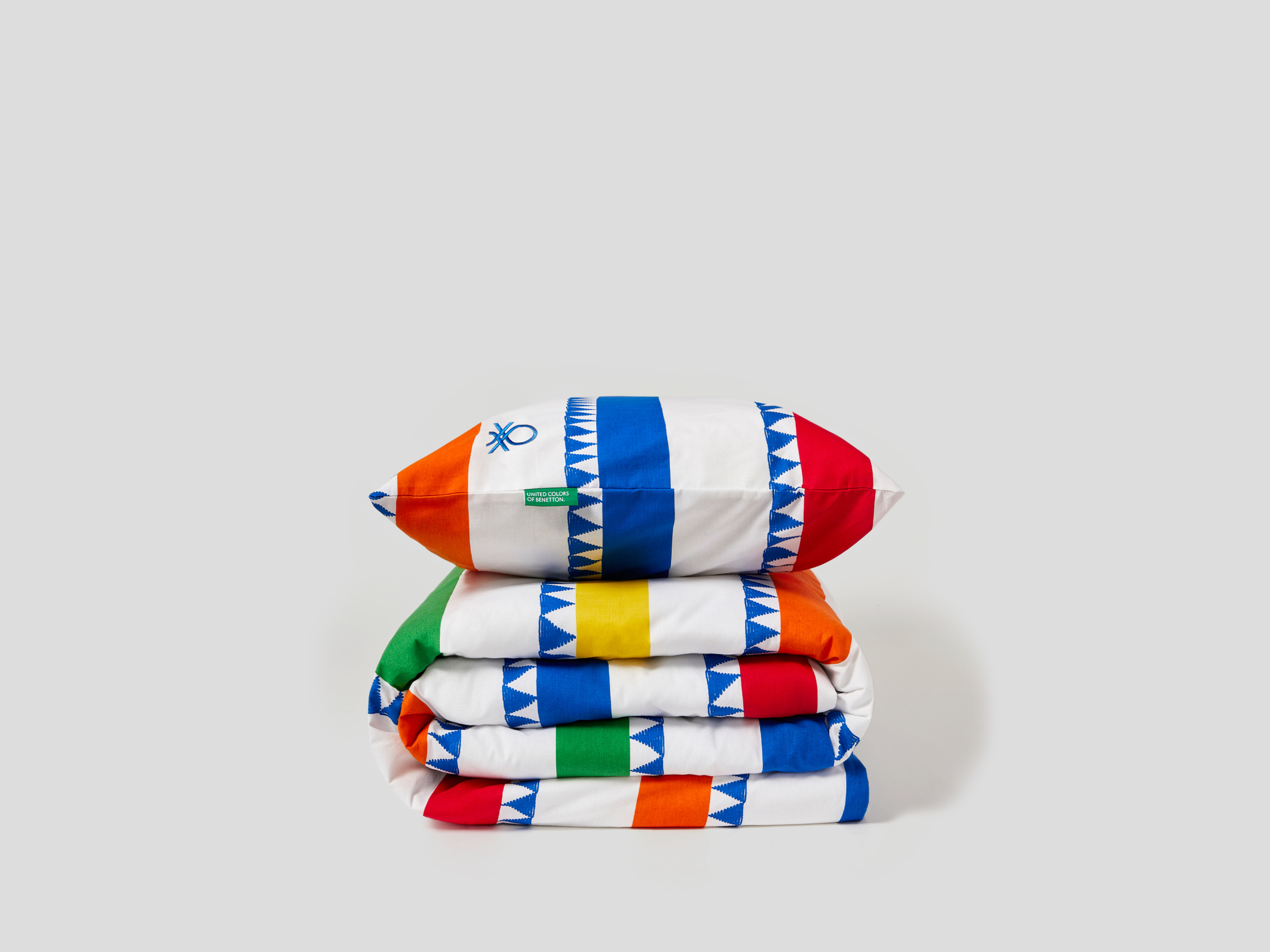 Benetton, Copripiumino Singolo E Una Federa, Bluette, Casa Benetton Benetton, Copripiumino Singolo E Una Federa, Bluette, Casa Benetton