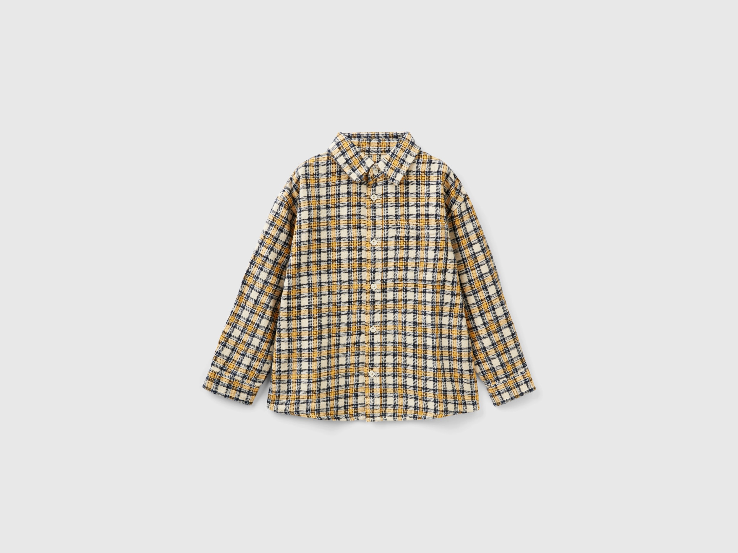 Benetton, Check Flannel Shirt, size 2-3, Multi-color, Kids