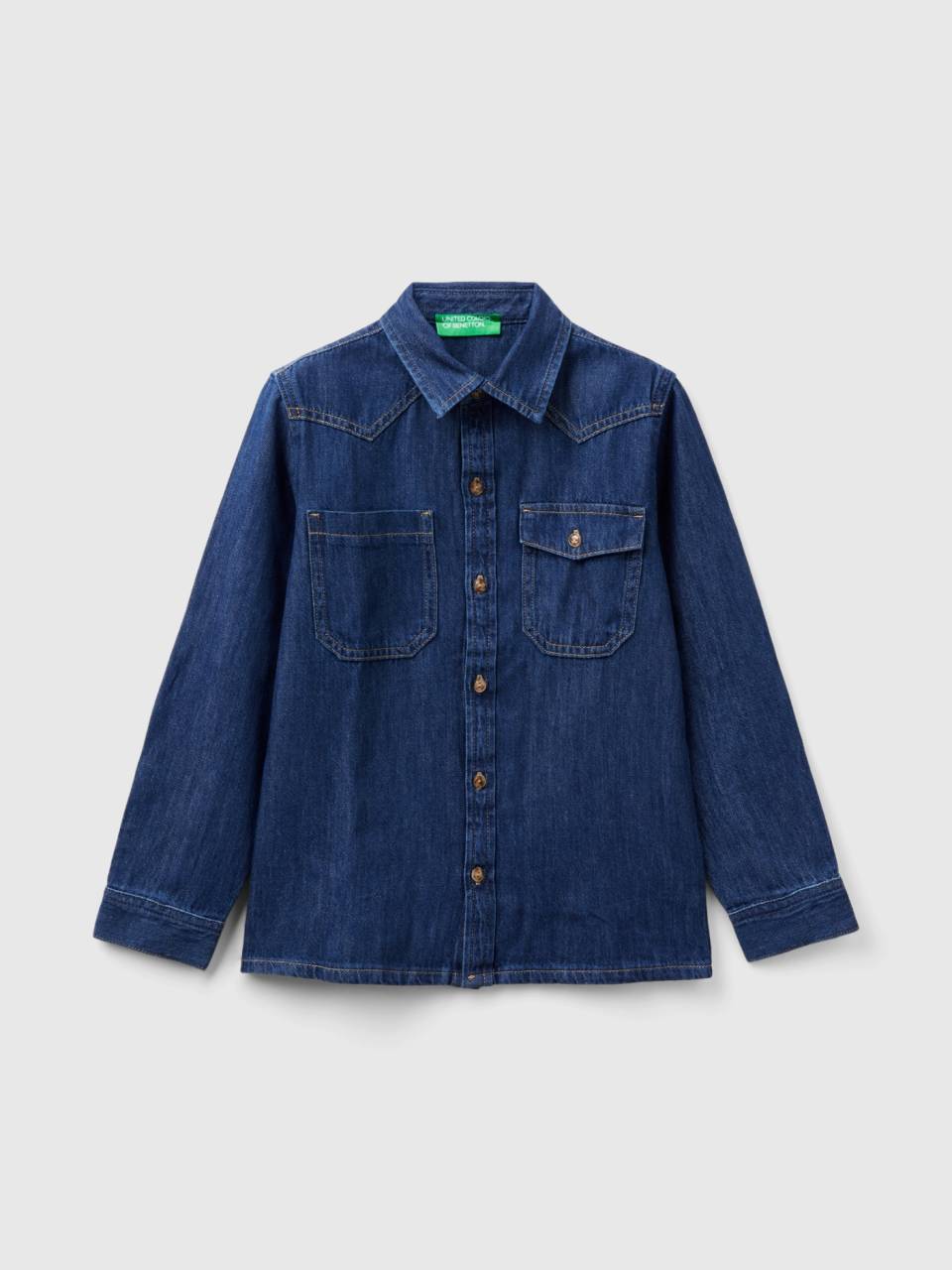 United colors of benetton denim shirts sales