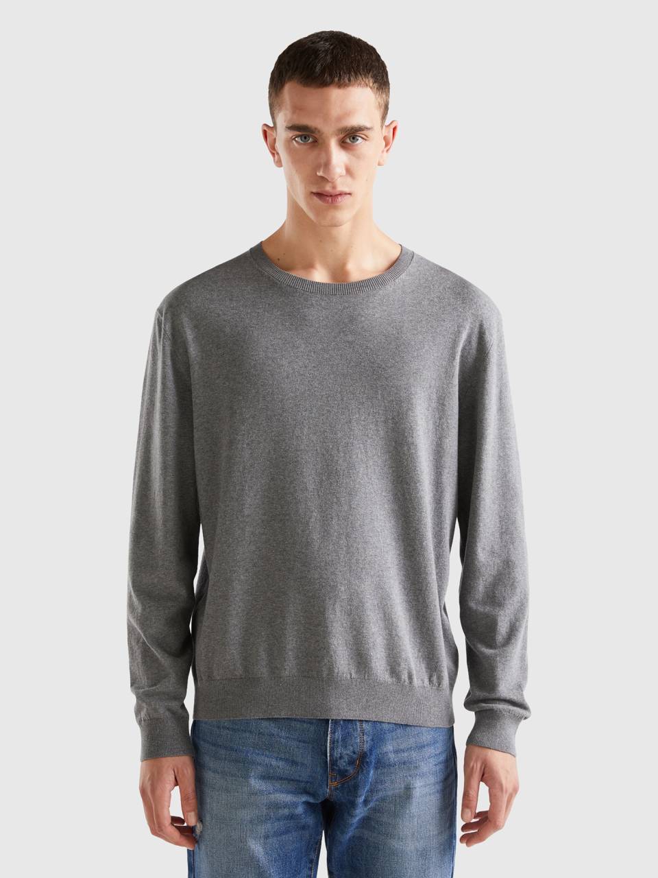 Benetton sales basic crewneck