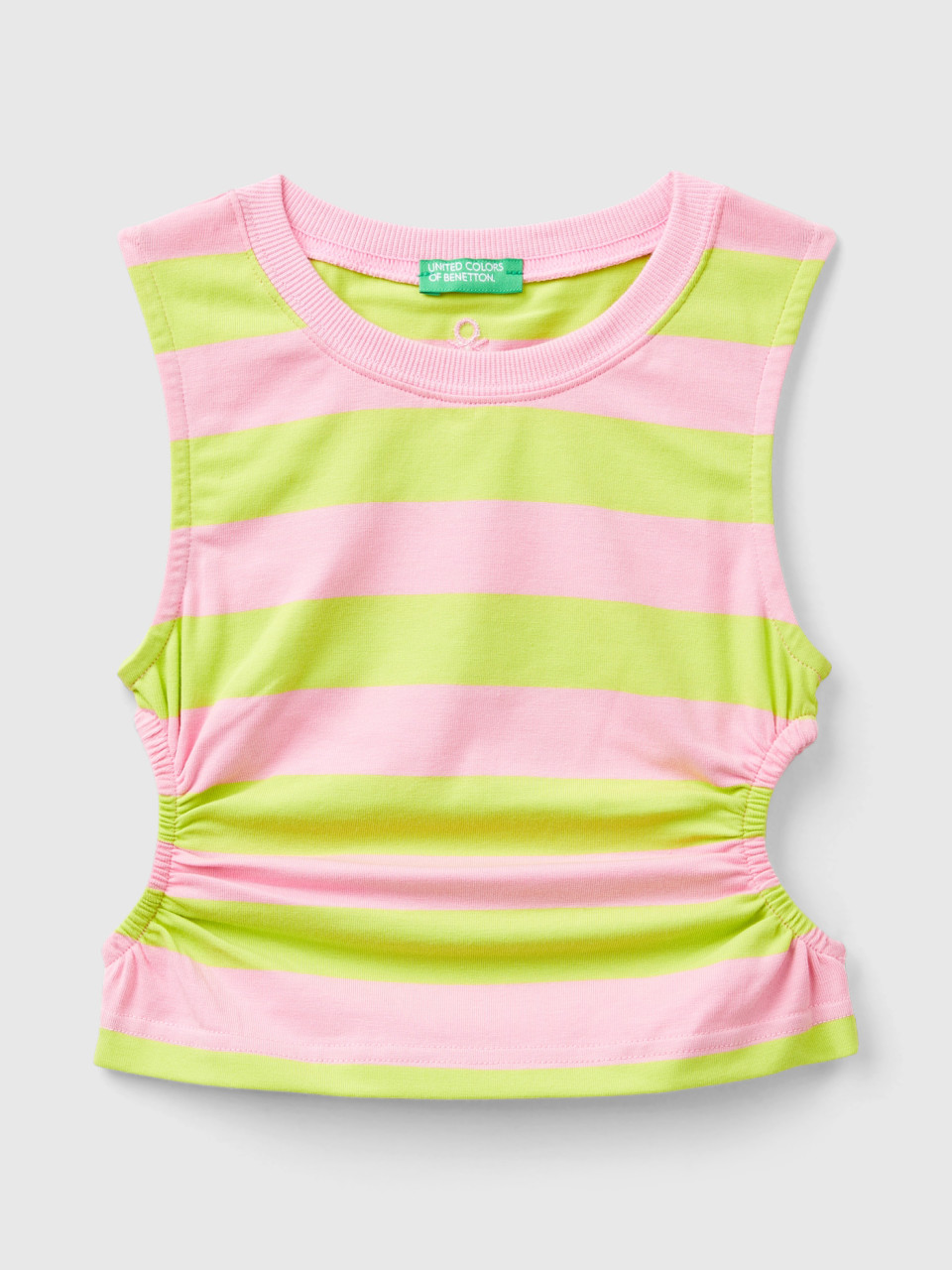 Benetton, Striped Top With Porthole, Multi-color, Kids