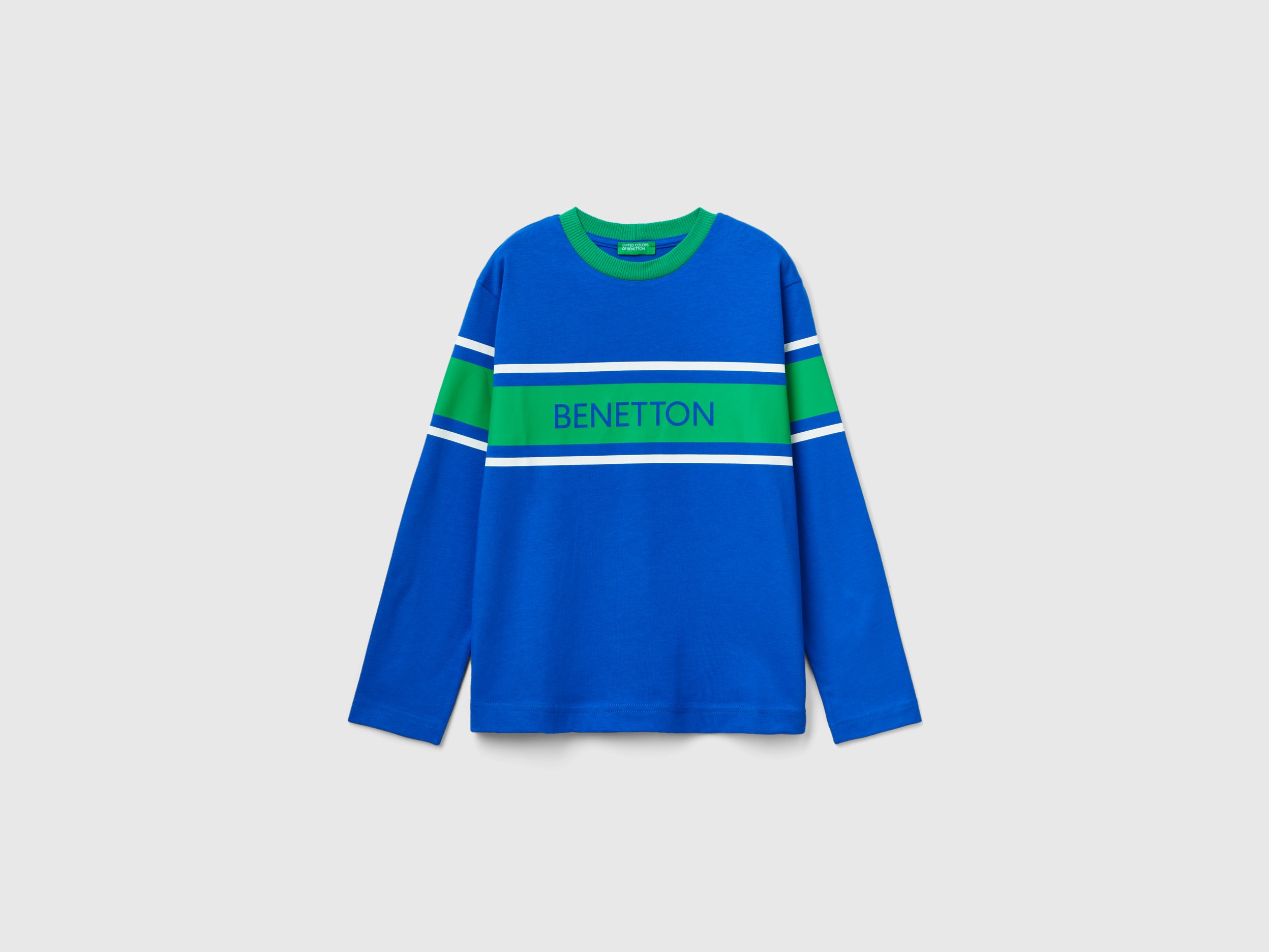 Benetton, Oversized Fit Crew Neck T-shirt, size M, Multi-color, Kids