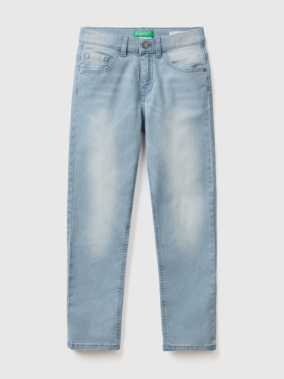 Benetton, Slim-fit-jeans eco-recycle, Azurblau, male
