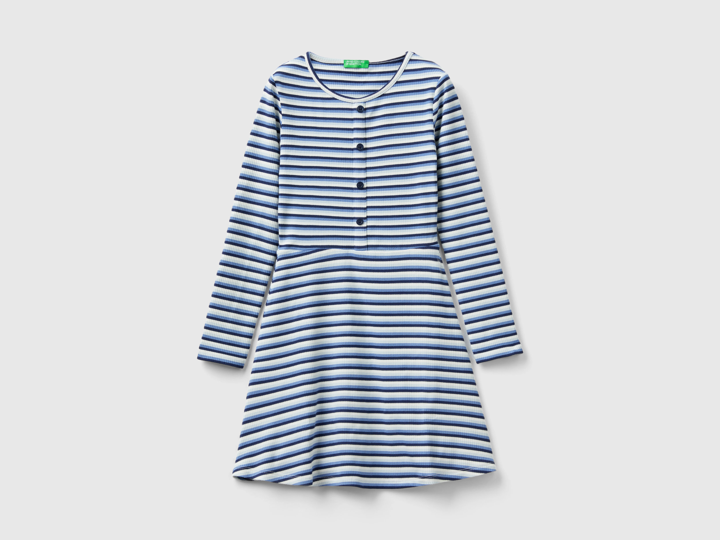 Benetton, Striped Shirt Dress, size S, Multi-color, Kids